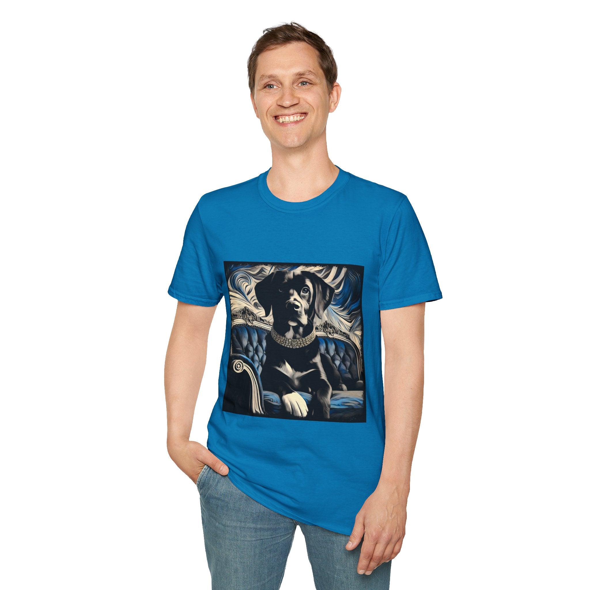 Labrador Retriever Blue and Black Swirl | Unisex Dog T-Shirt