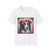 Border Collie Pink Bow Classic | Unisex Dog T-Shirt