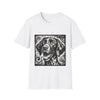 German Shorthaired Pointer B&W Happy Swirl | Unisex Dog T-Shirt