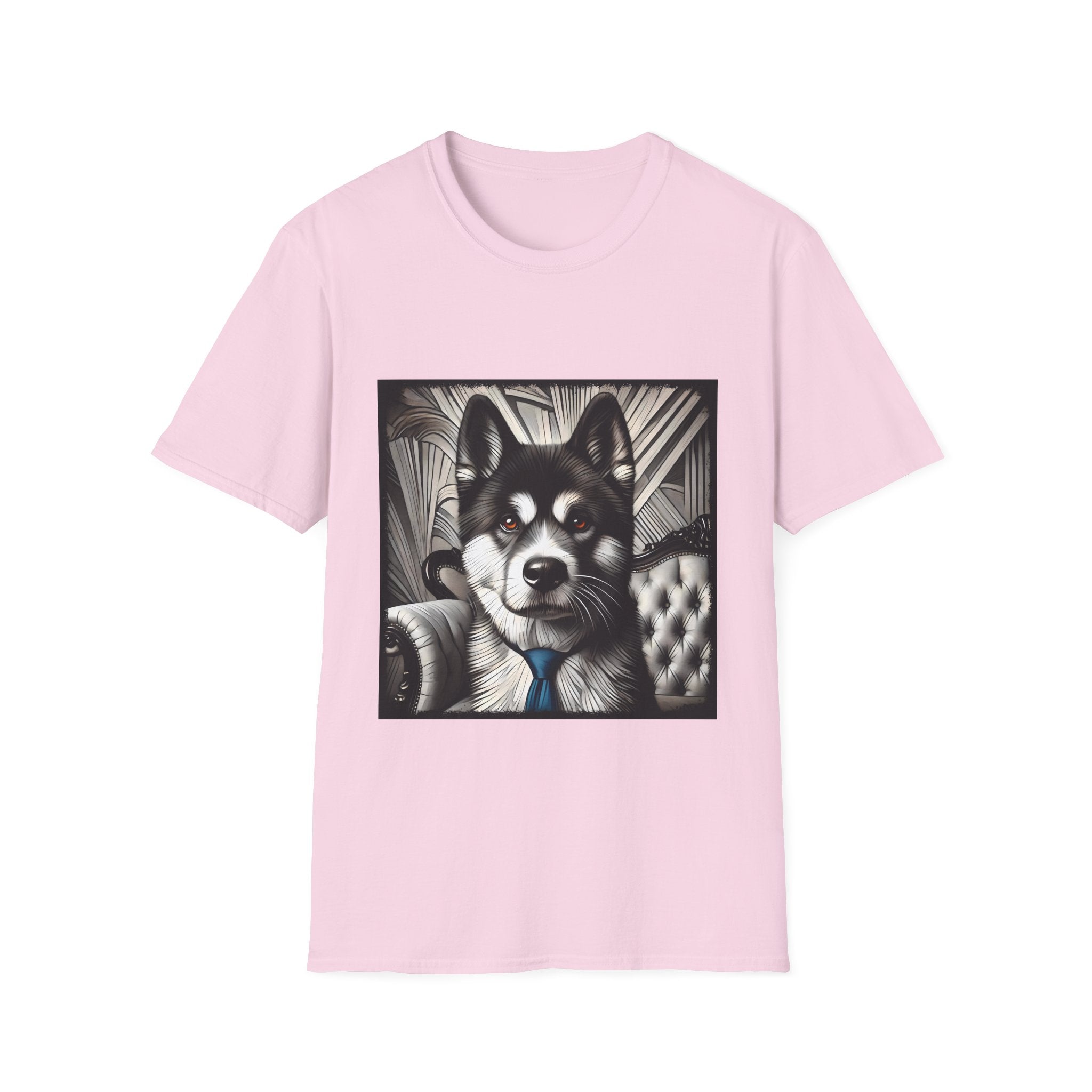 Akita B&W Bold Eyes | Unisex Dog T-Shirt