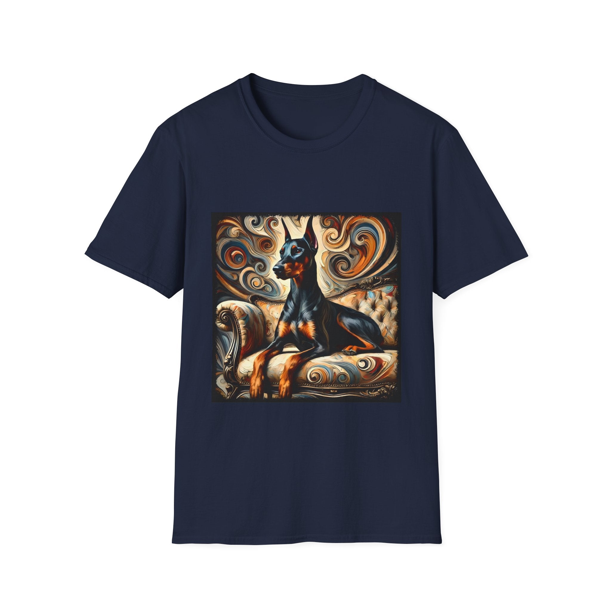 Doberman Pinscher Warm Swirl | Unisex Dog T-Shirt