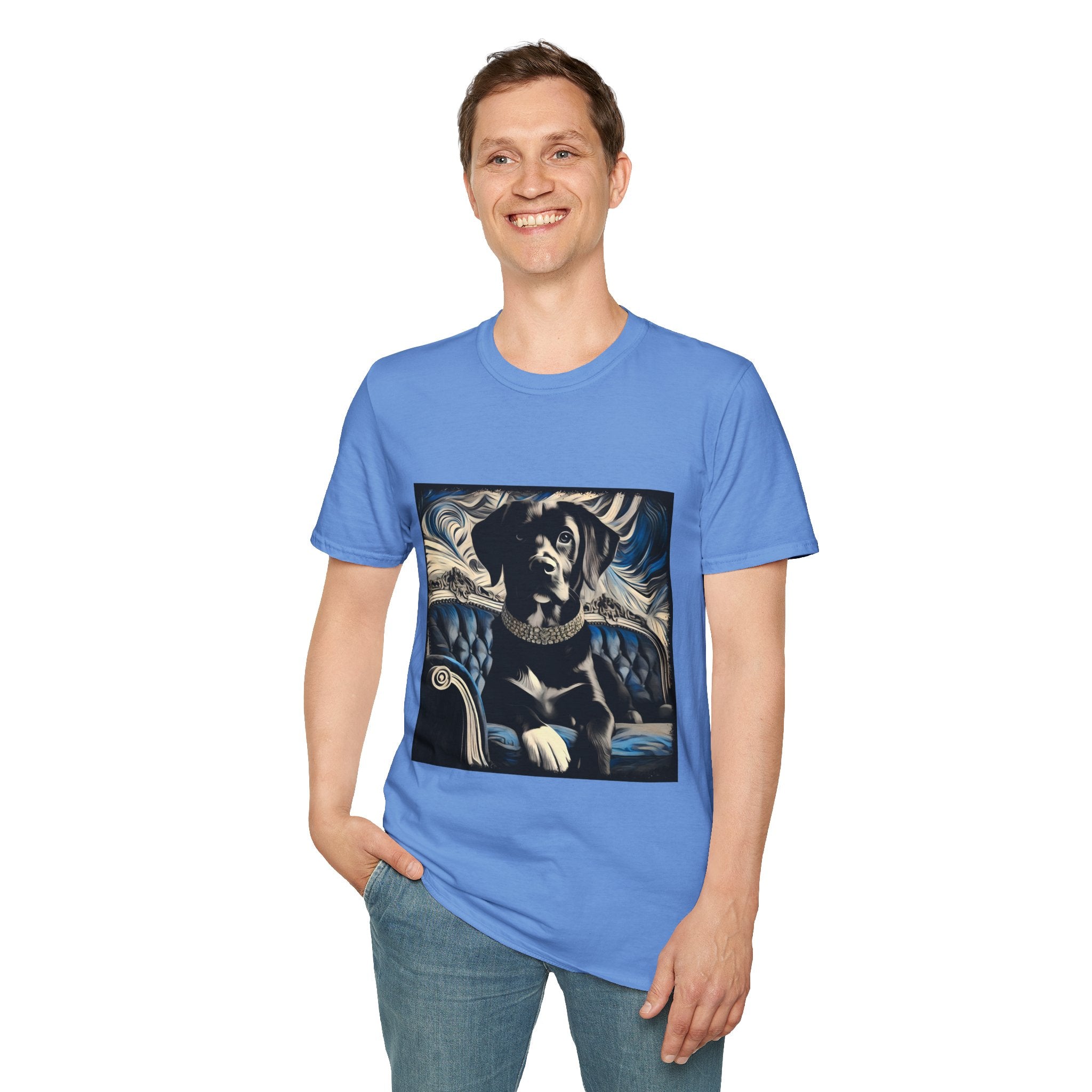 Labrador Retriever Blue and Black Swirl | Unisex Dog T-Shirt