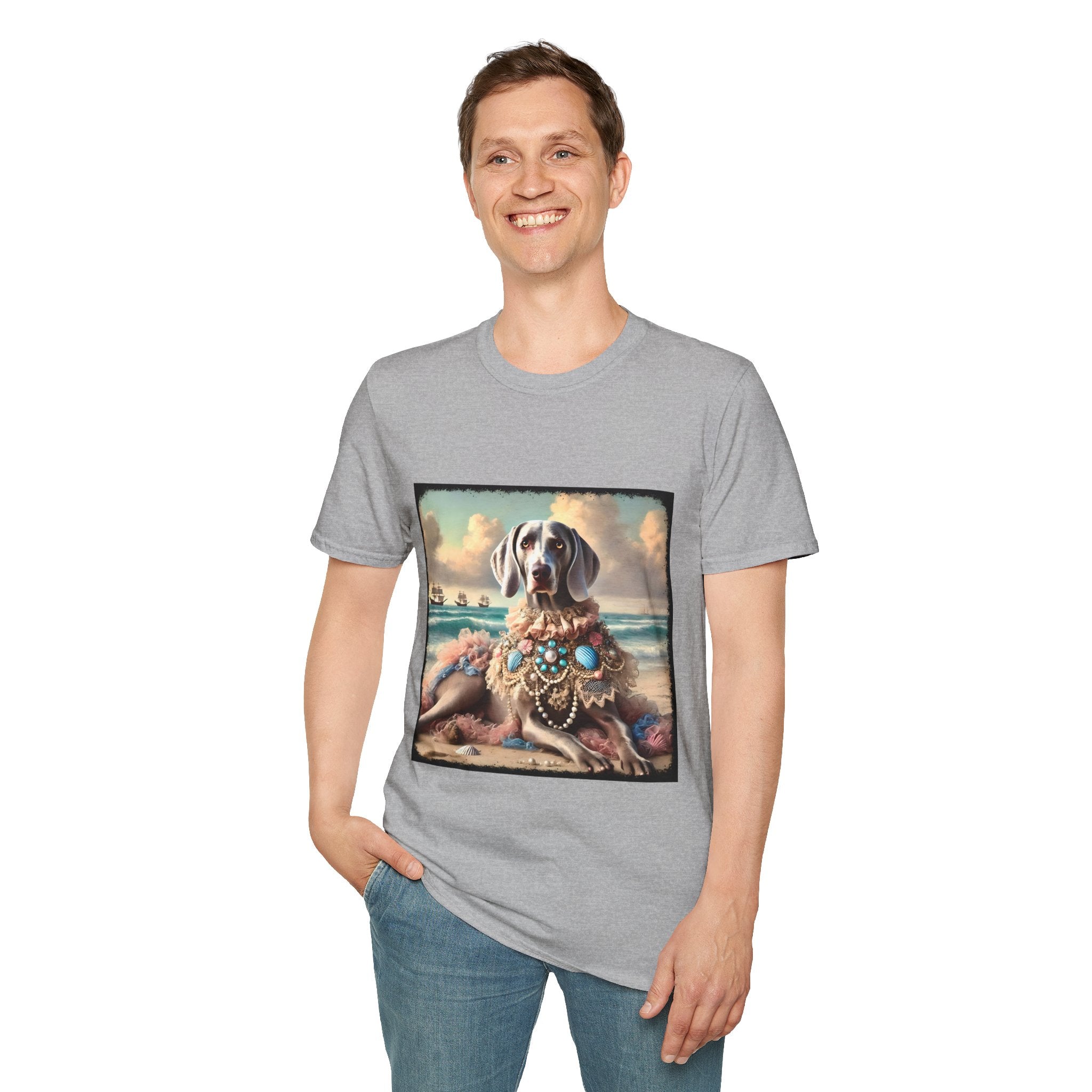 Weimaraner Seashell Siren | Unisex Dog T-Shirt