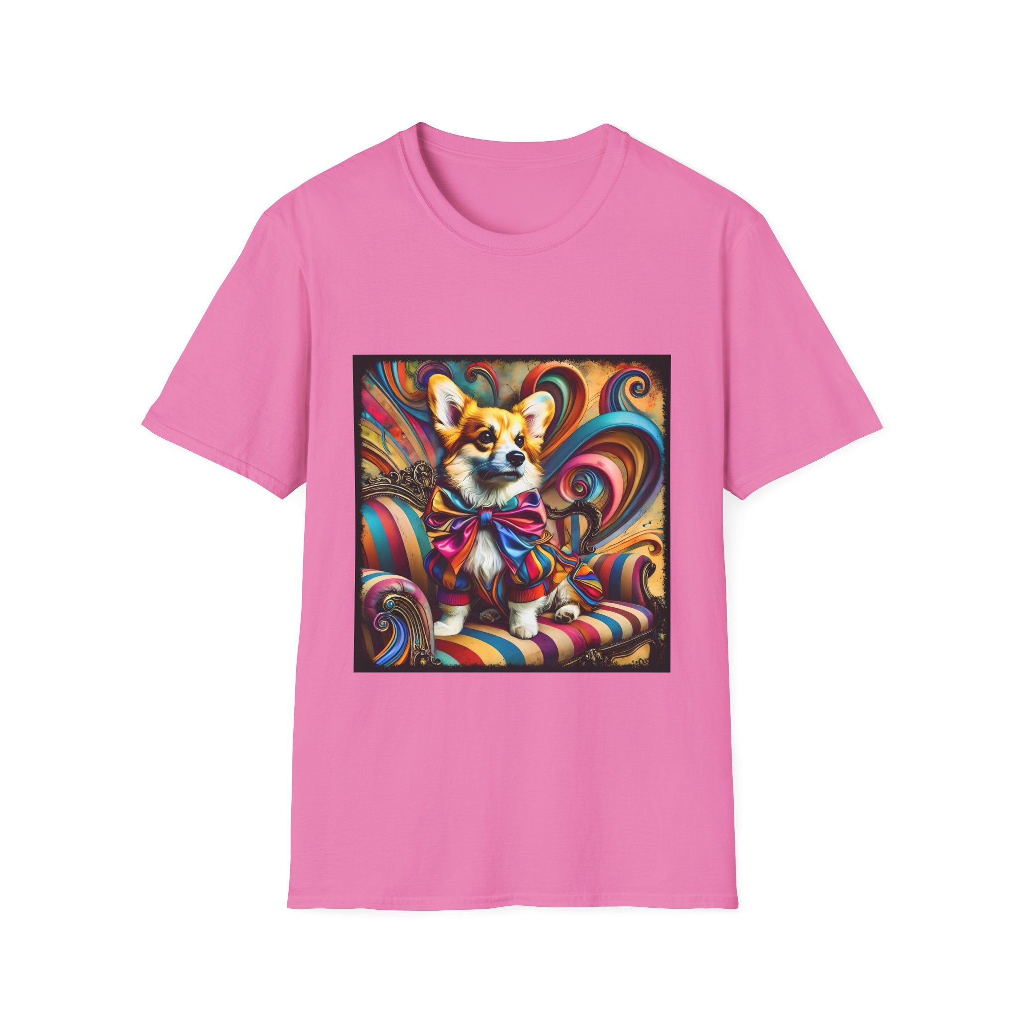 Pembroke Welsh Corgi Vivid Rocker | Unisex Dog T-Shirt