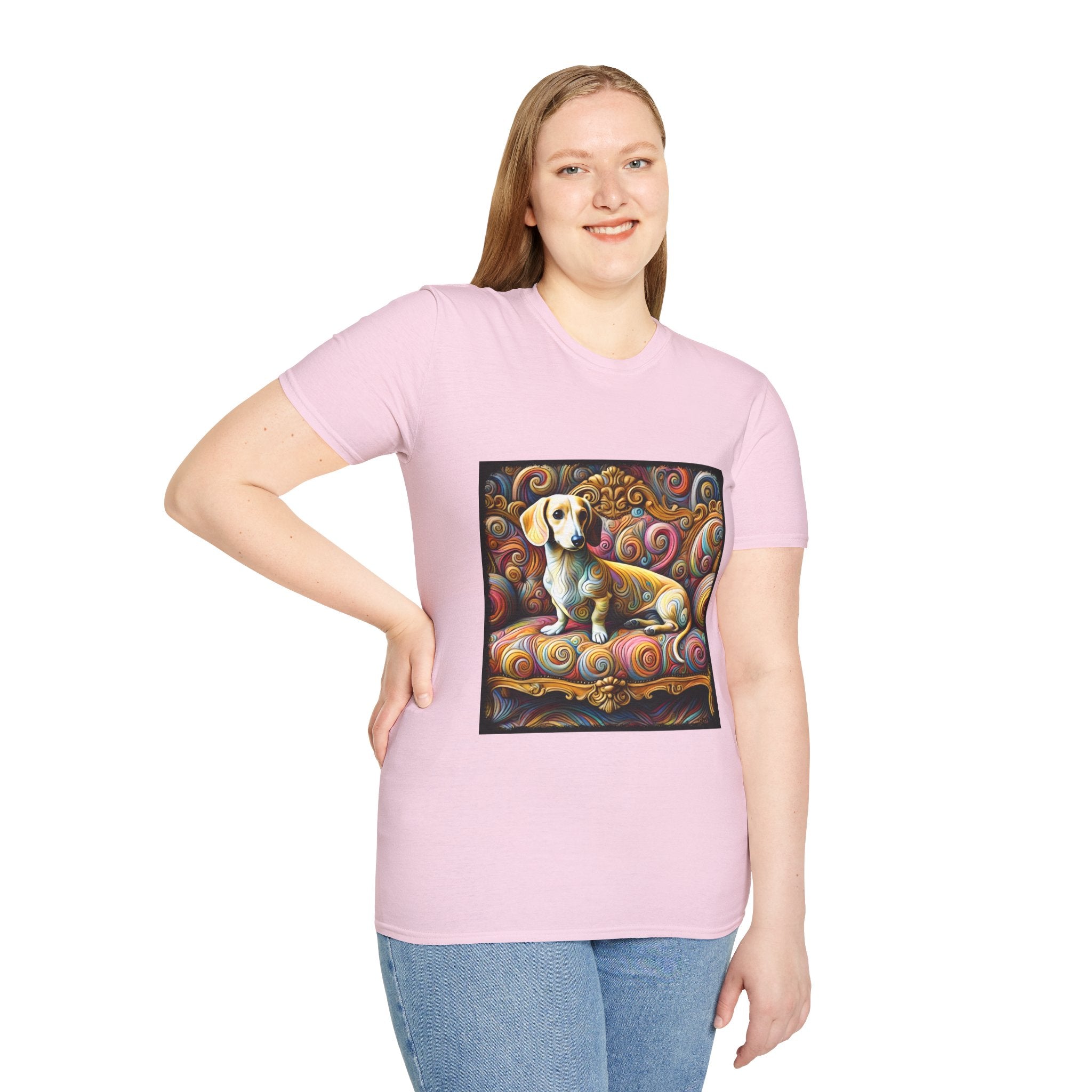 Dachshund Exquisite Swirl | Unisex Dog T-Shirt