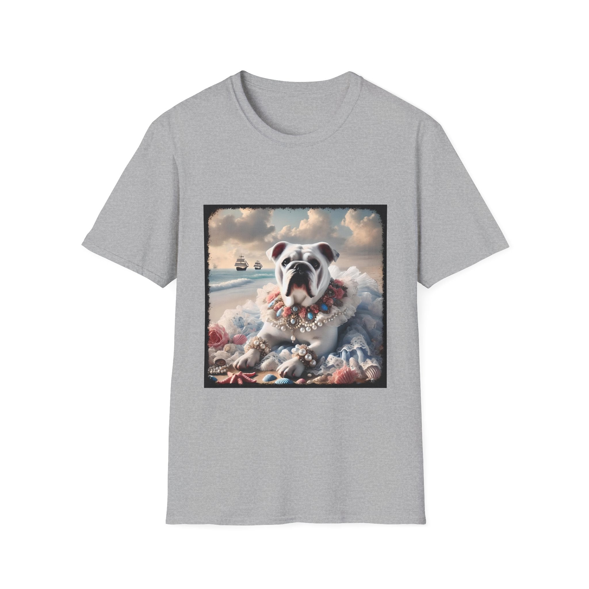 Bulldog Beach Dream | Unisex Dog T-Shirt