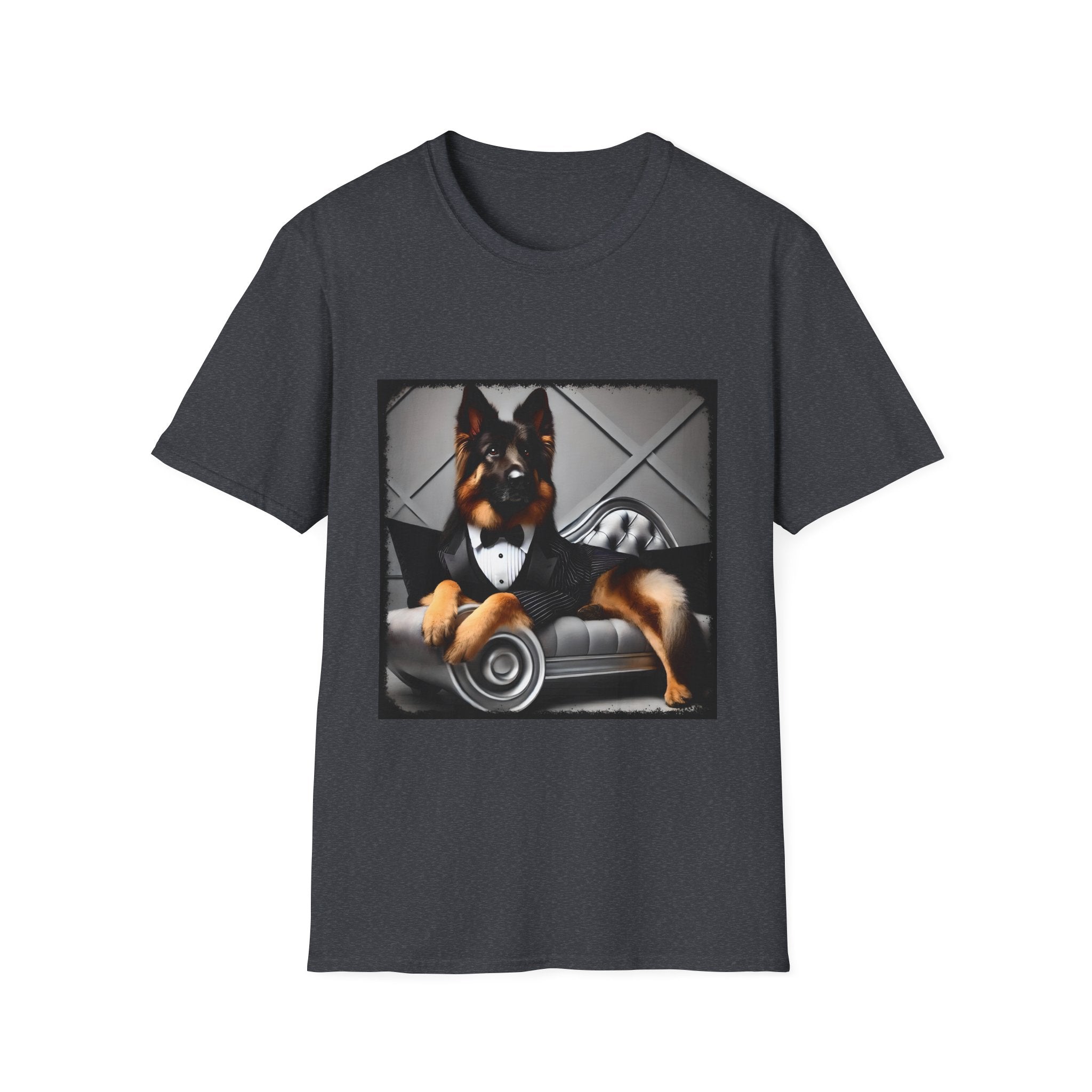 German Shepherd Debonaire Dude | Unisex Dog T-Shirt