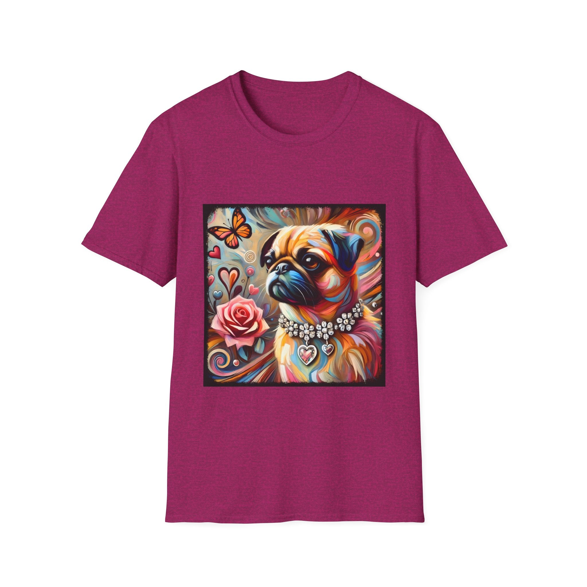 Pug Butterfly Classic | Unisex Dog T-Shirt