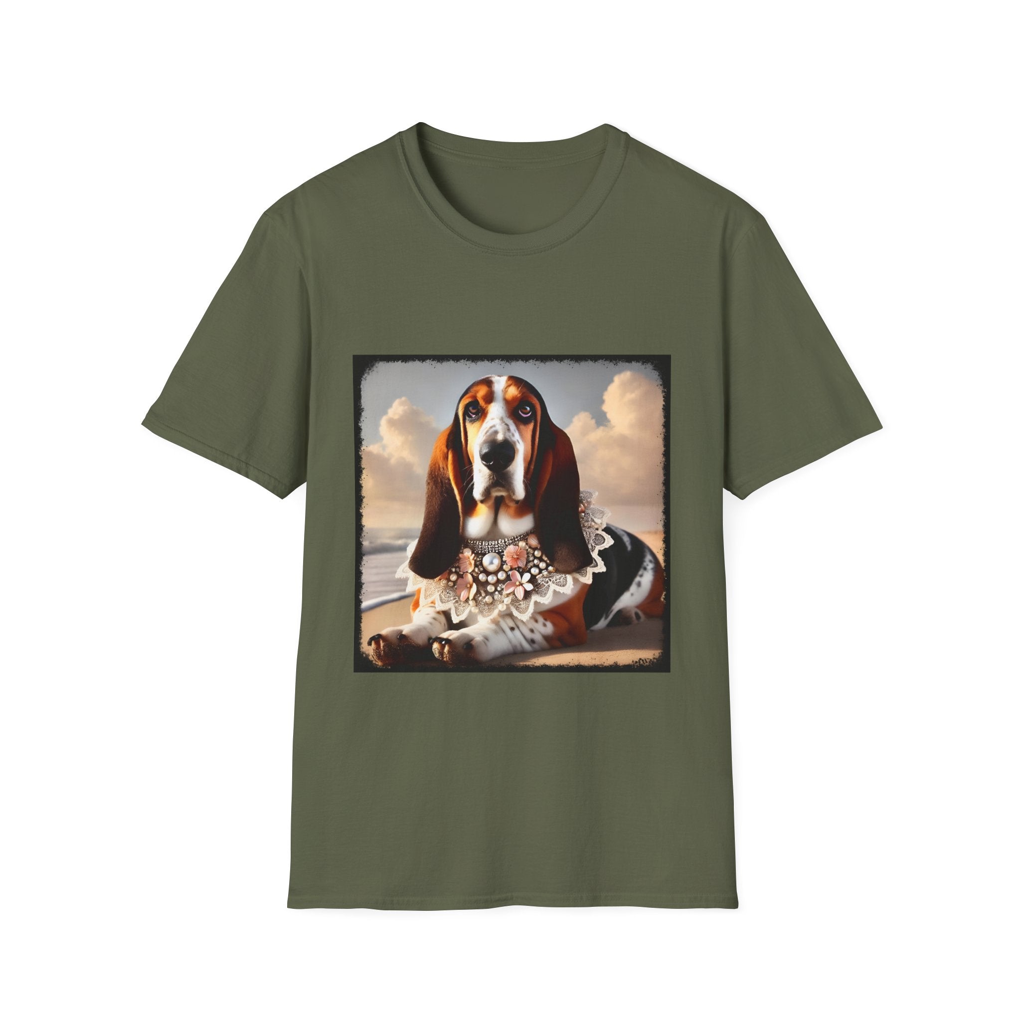 Basset Hound Beach Beauty | Unisex Dog T-Shirt