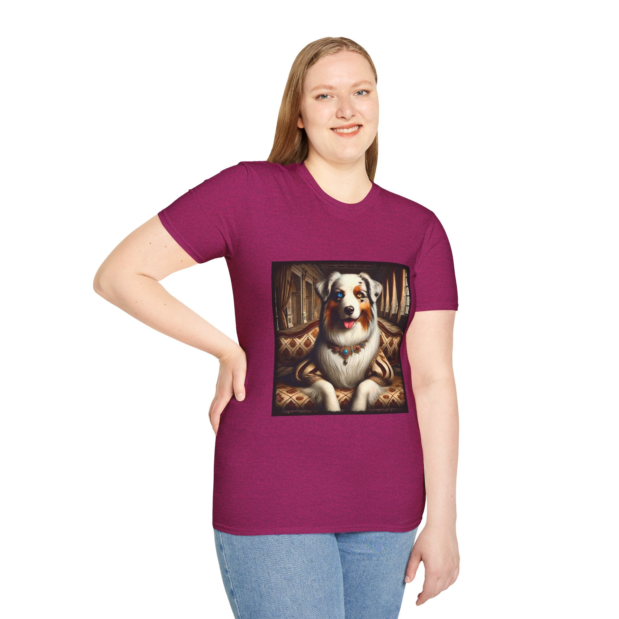 Australian Shepherd Poised Princess | Unisex Dog T-Shirt