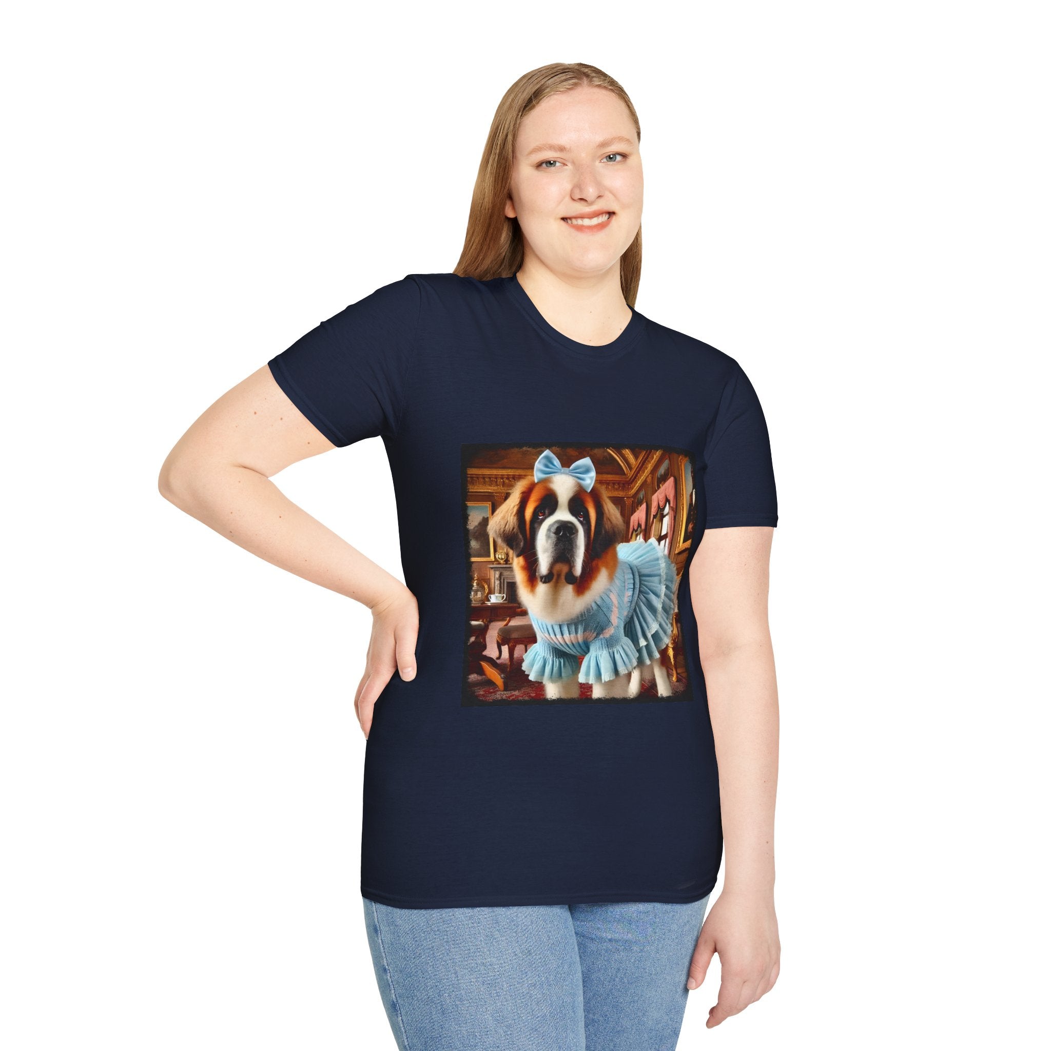 Saint Bernard Posh Pearl | Unisex Dog T-Shirt