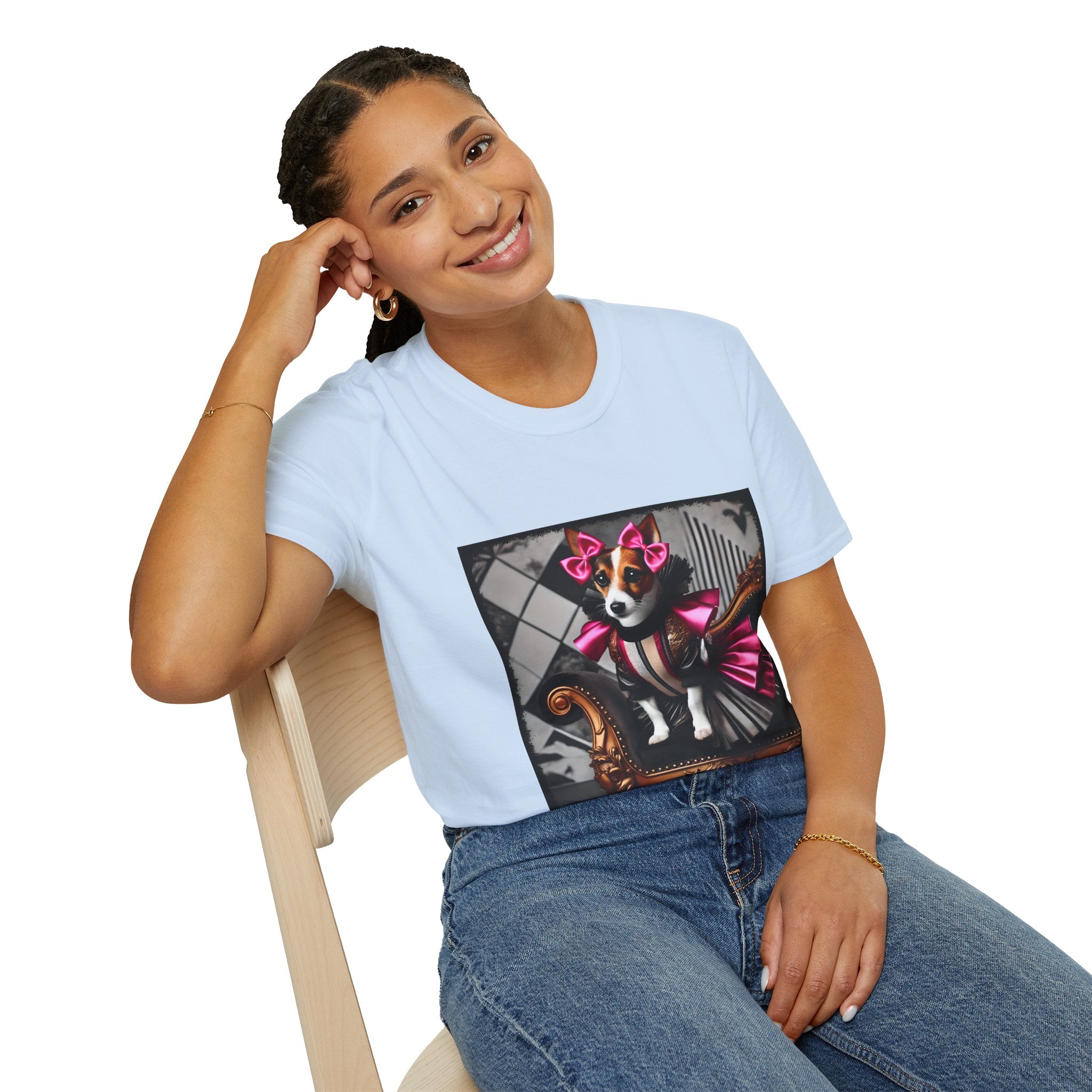 Jack Russell Terrier Pink Rocker | Unisex Dog T-Shirt