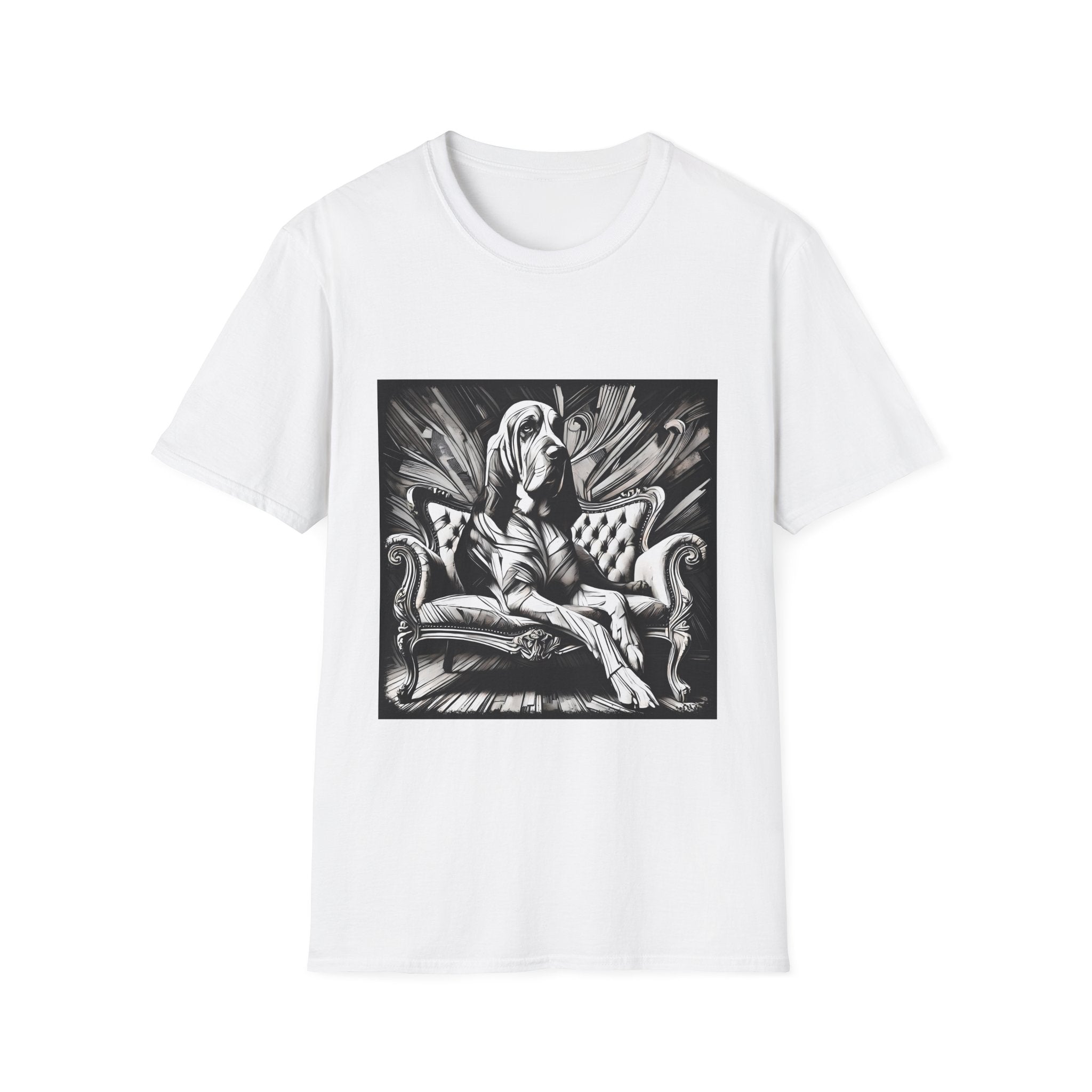 Bloodhound B&W Bold | Unisex Dog T-Shirt