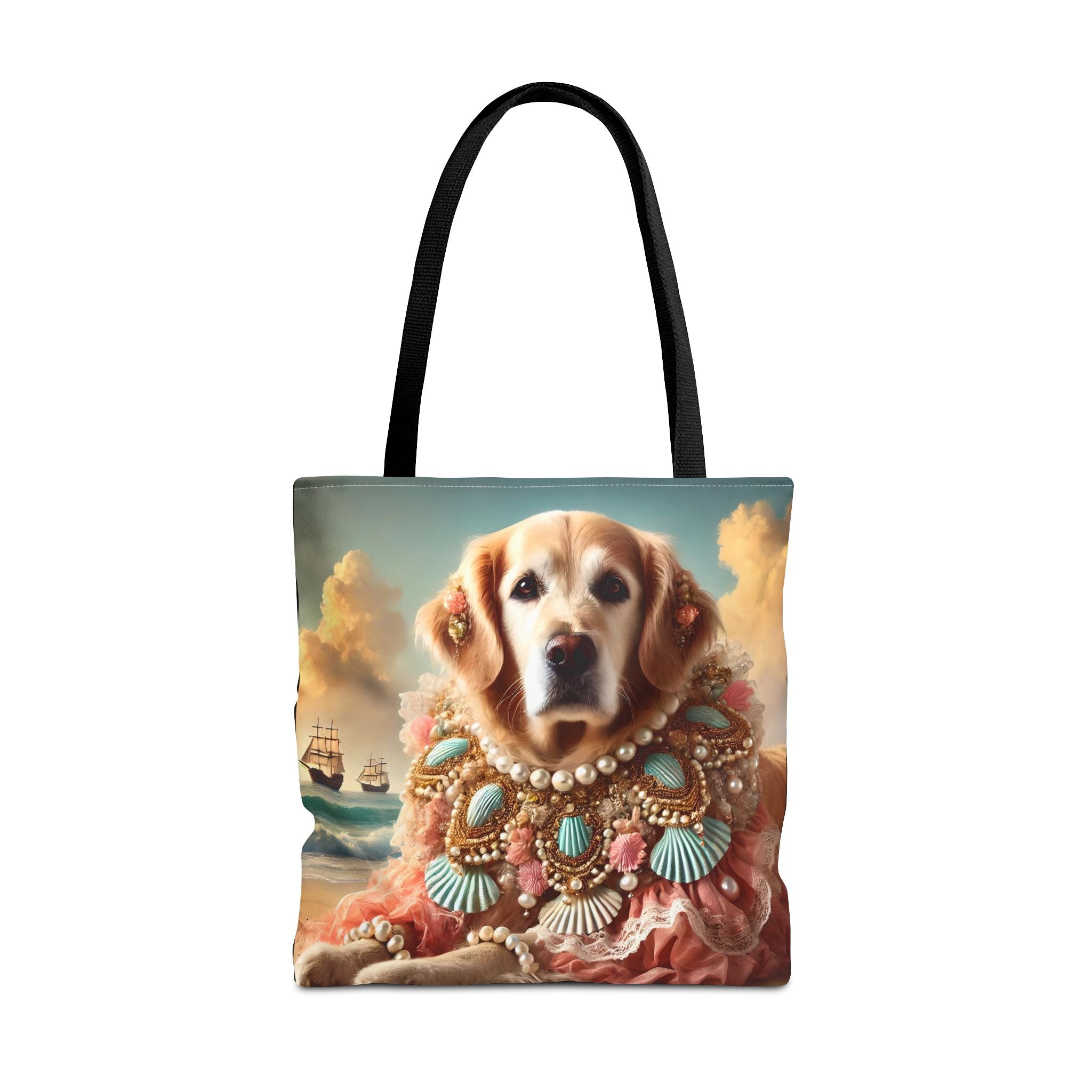 Golden Retriever Beach Beauty | Dog Themed Tote Bag