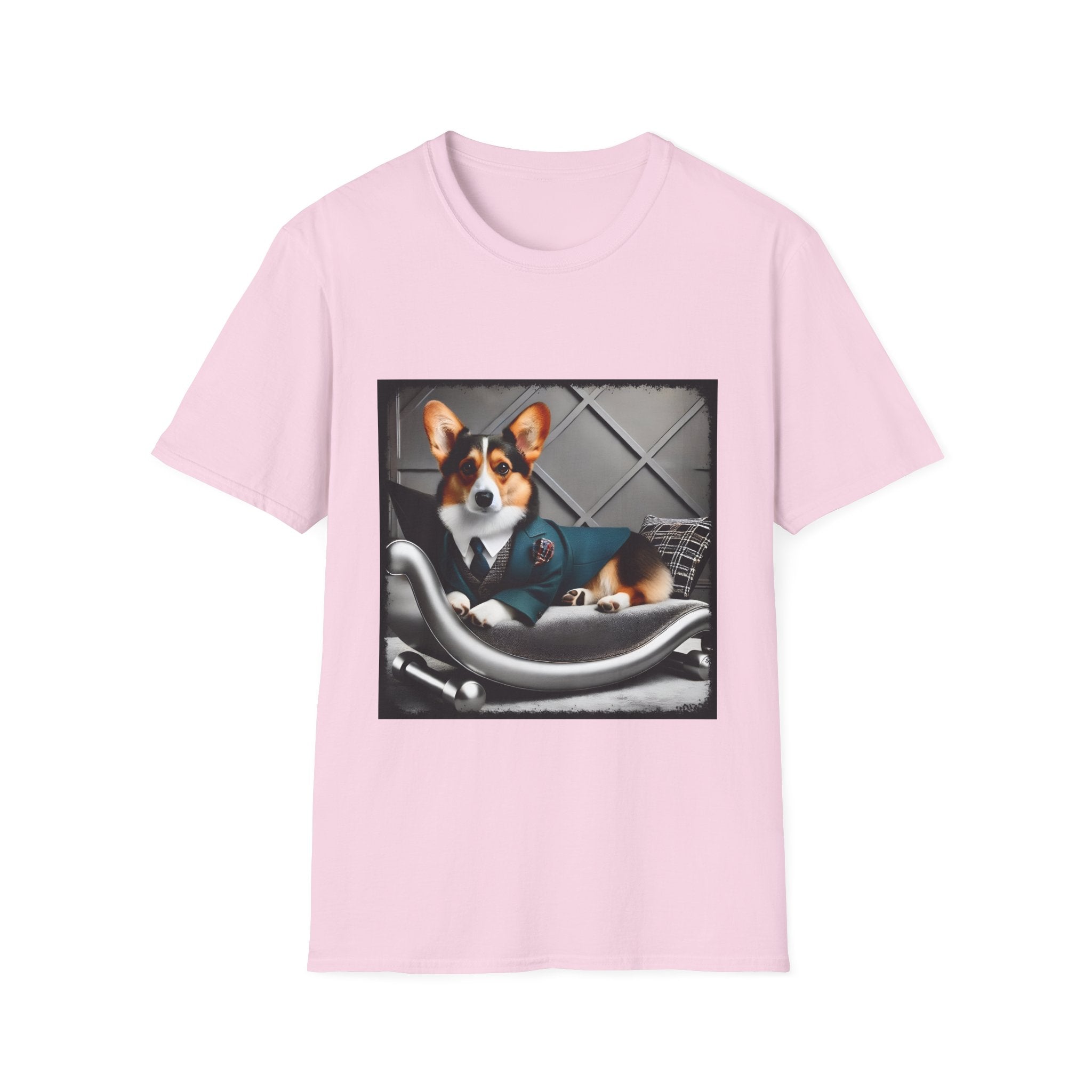 Pembroke Welsh Corgi Chic Chap | Unisex Dog T-Shirt