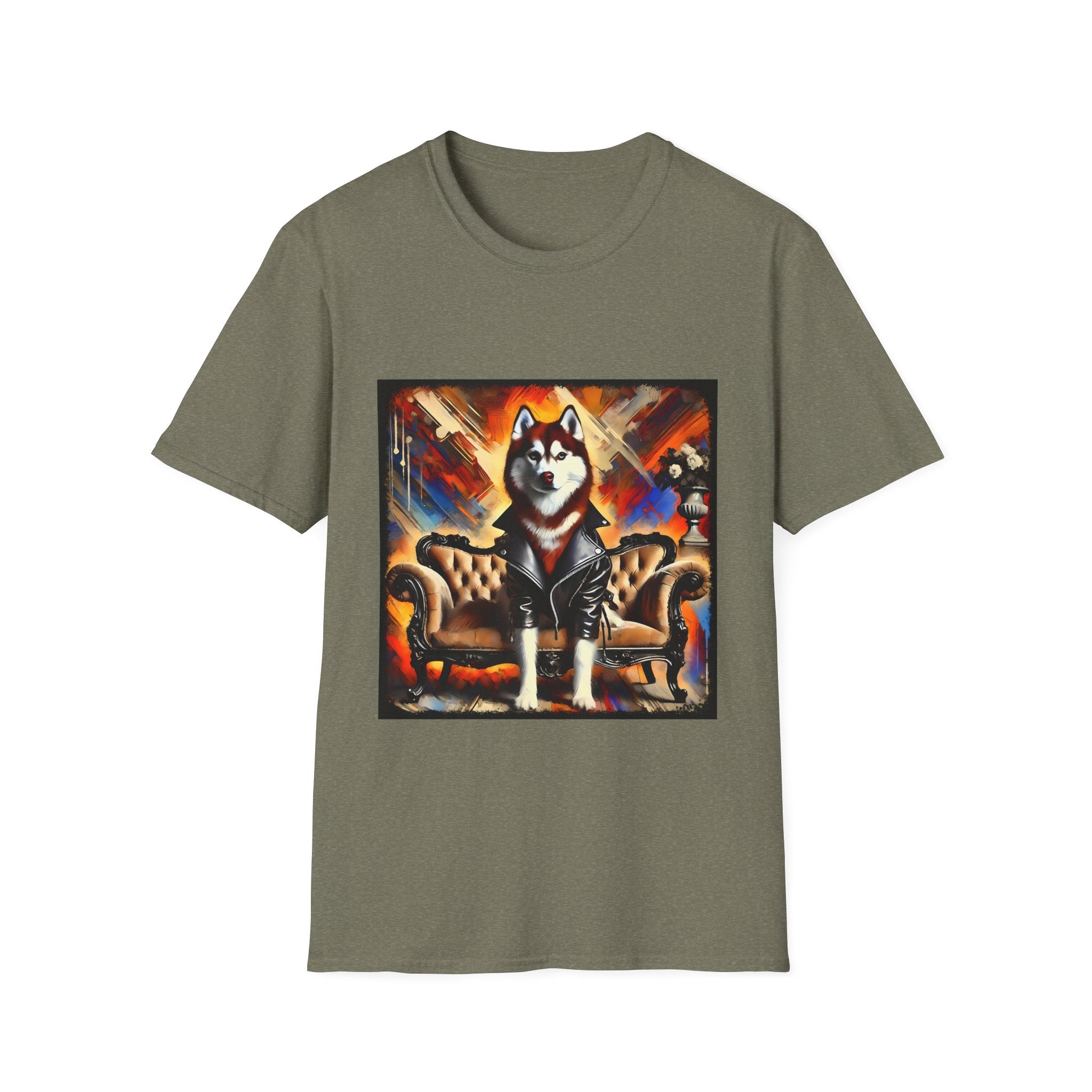 Siberian Husky Vivid Classic | Unisex Dog T-Shirt