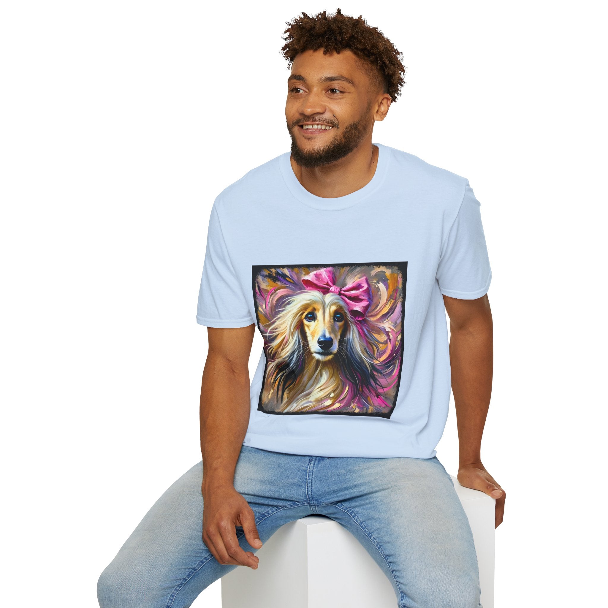 Afghan Hound Vivid Classic | Unisex Dog T-Shirt