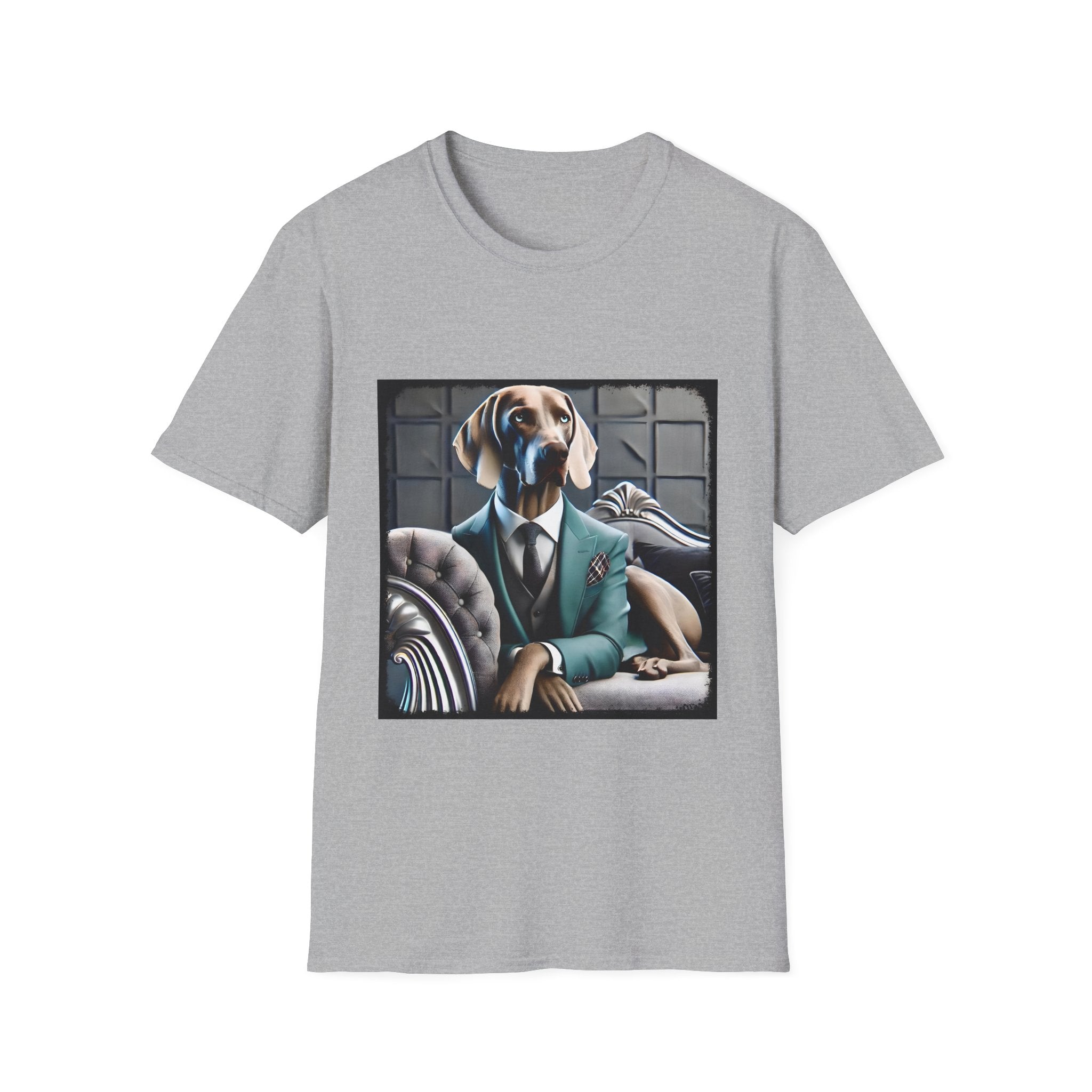 Weimaraner Teal Gent | Unisex Dog T-Shirt