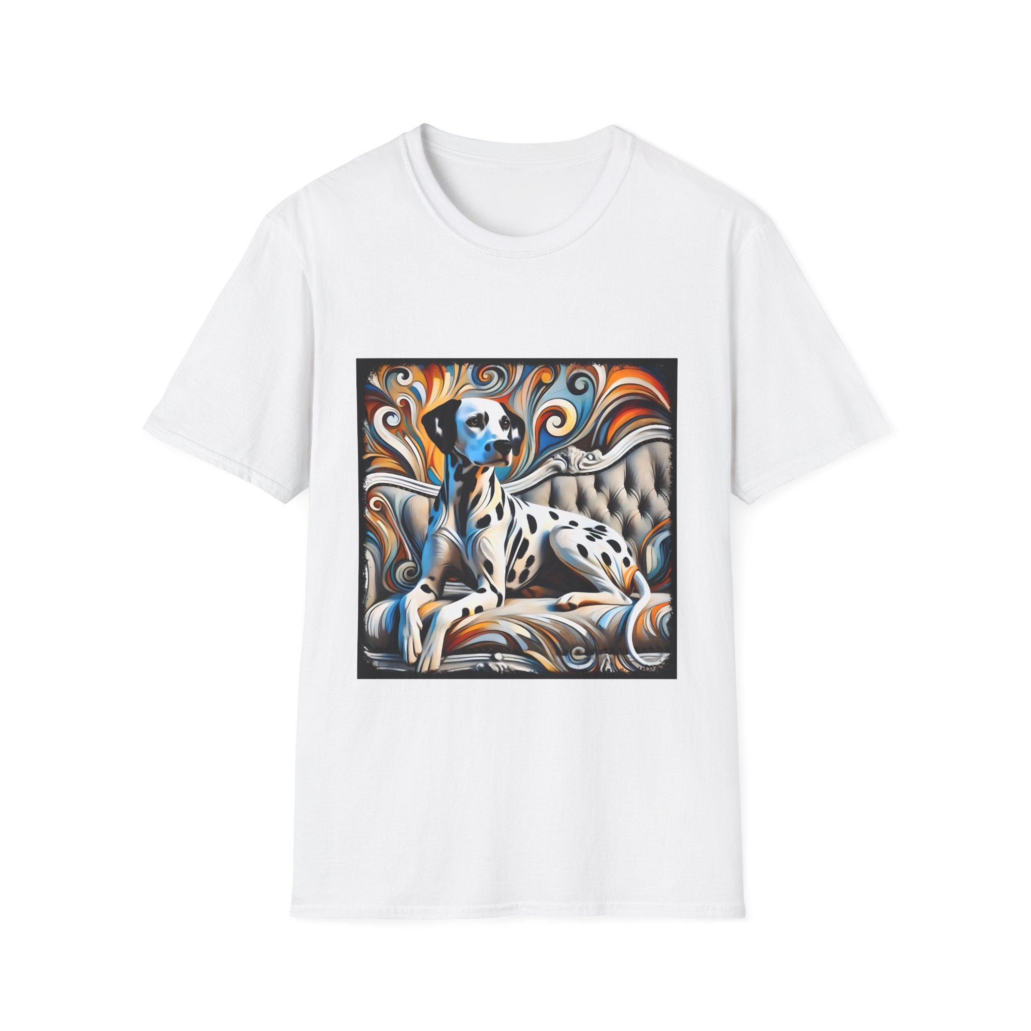 Dalmatian vivid Swirl | Unisex Dog T-Shirt