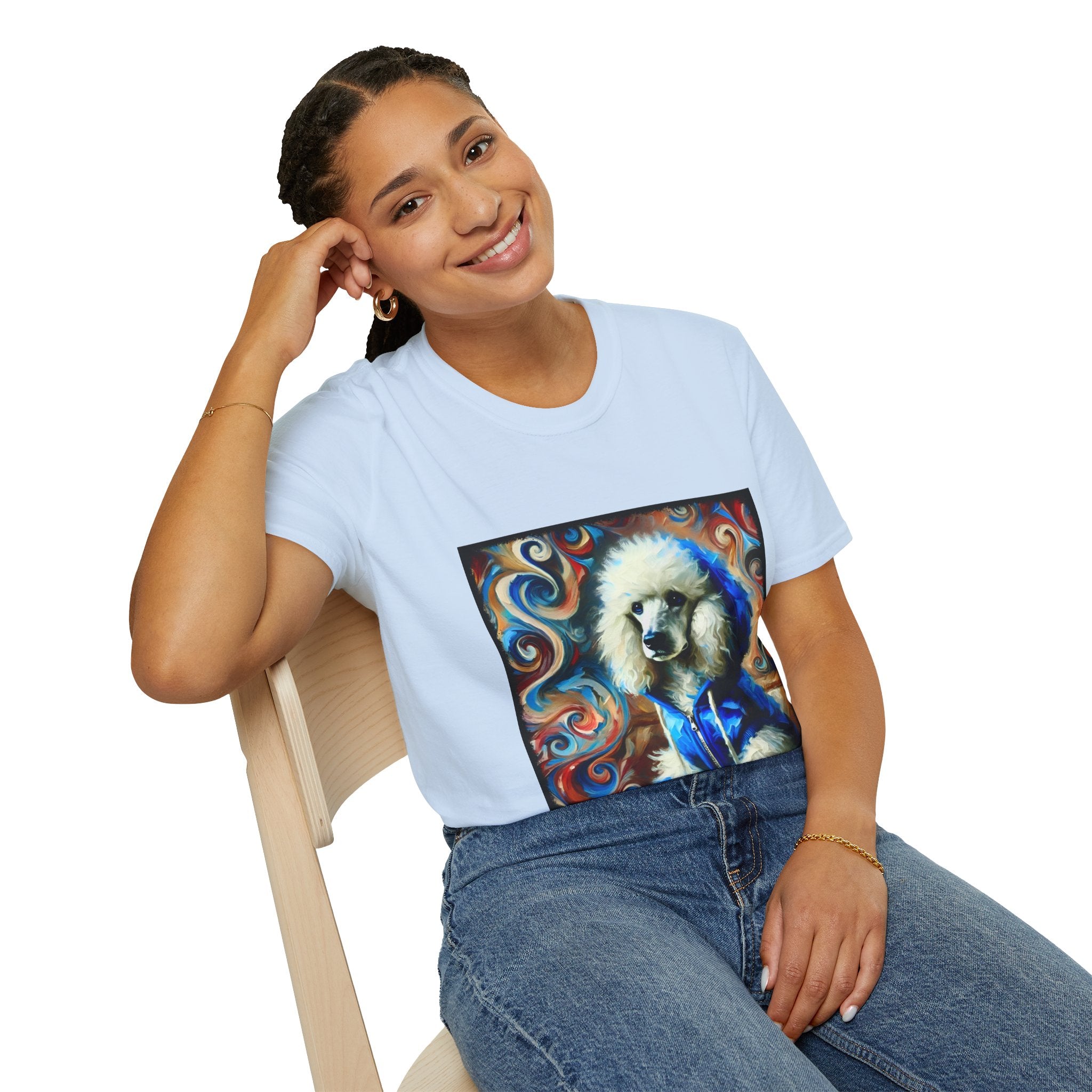Poodle Street Style Swirl | Unisex Dog T-Shirt