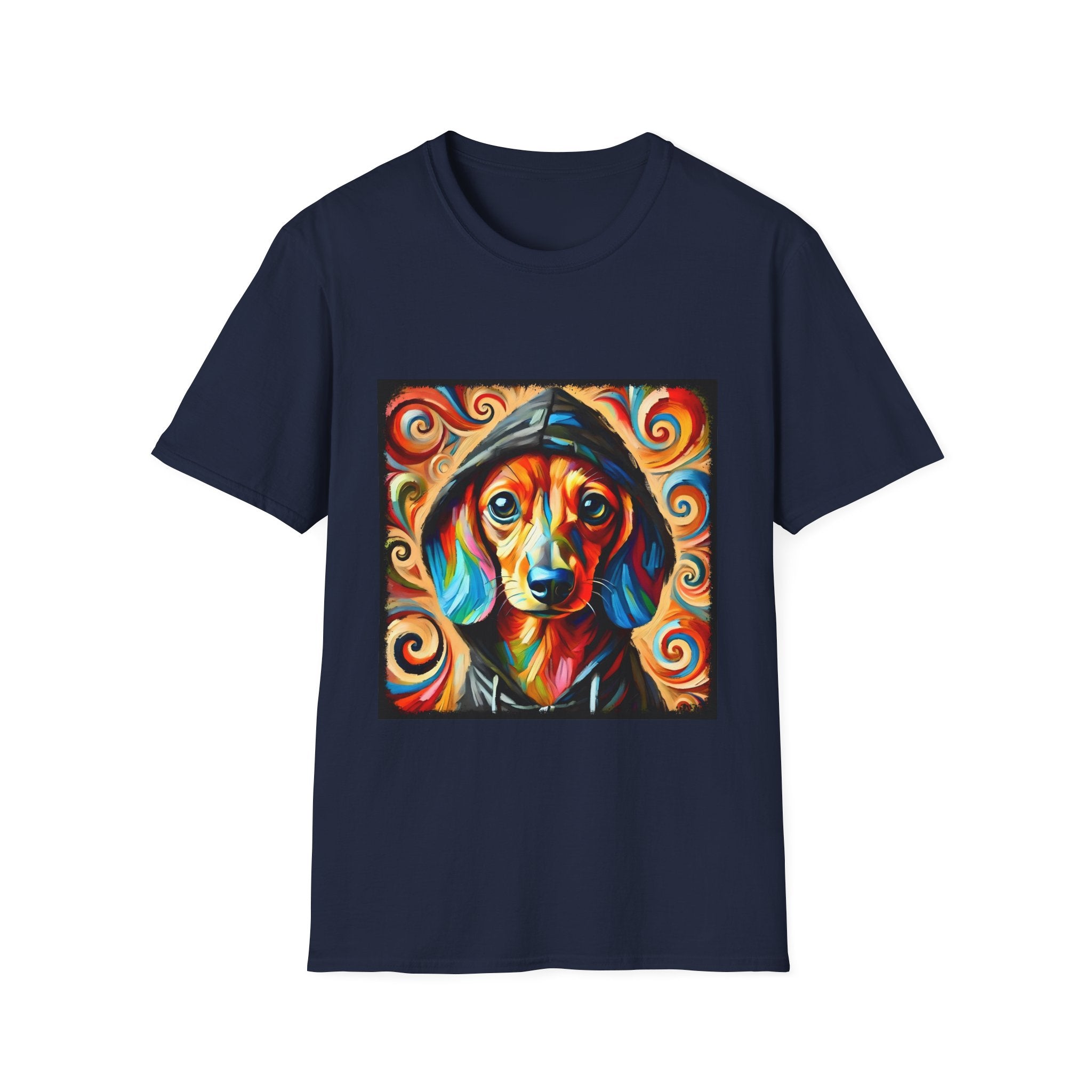 Dachshund Urban Swirl | Unisex Softstyle T-Shirt