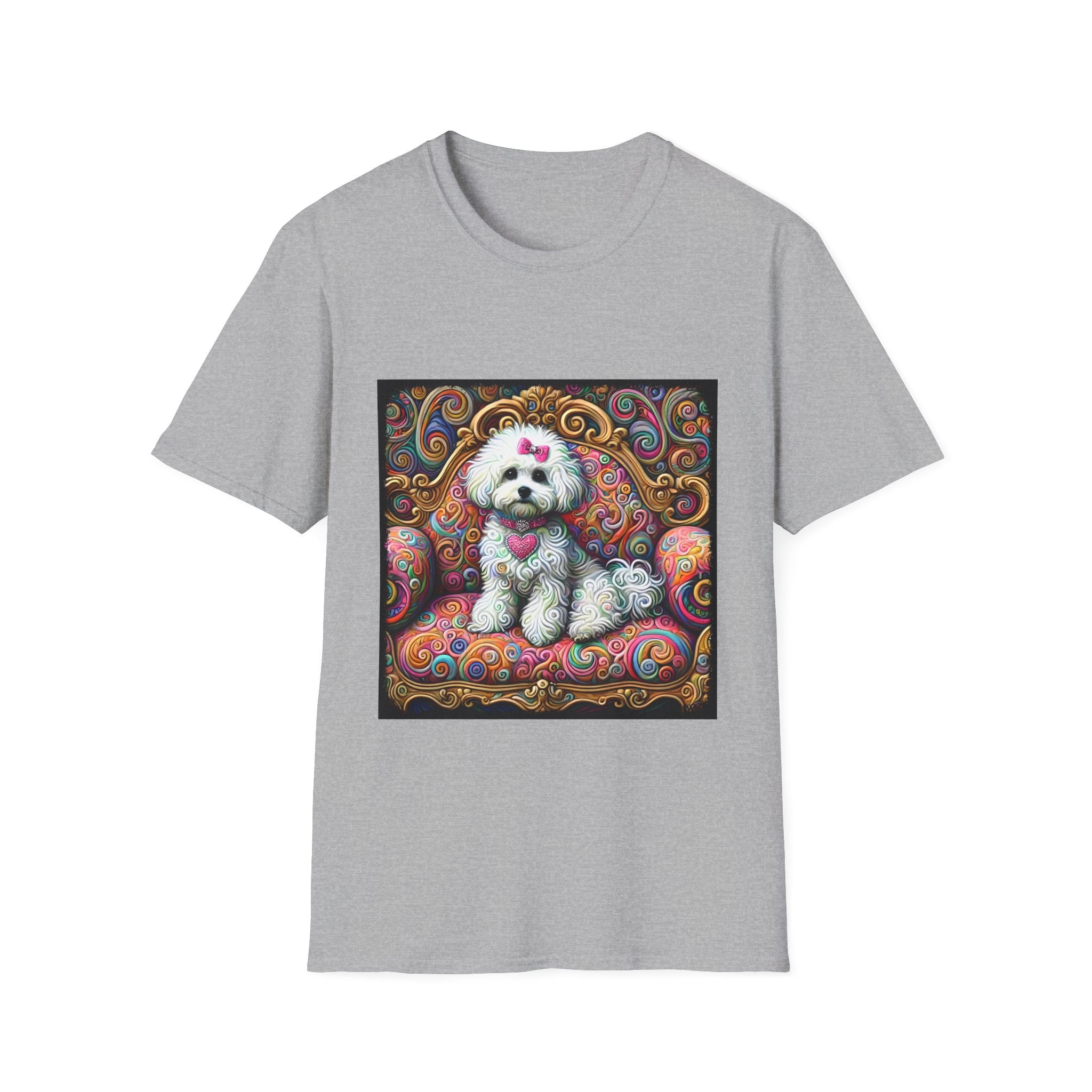 Bichon Frise Love Swirl | Unisex Dog T-Shirt