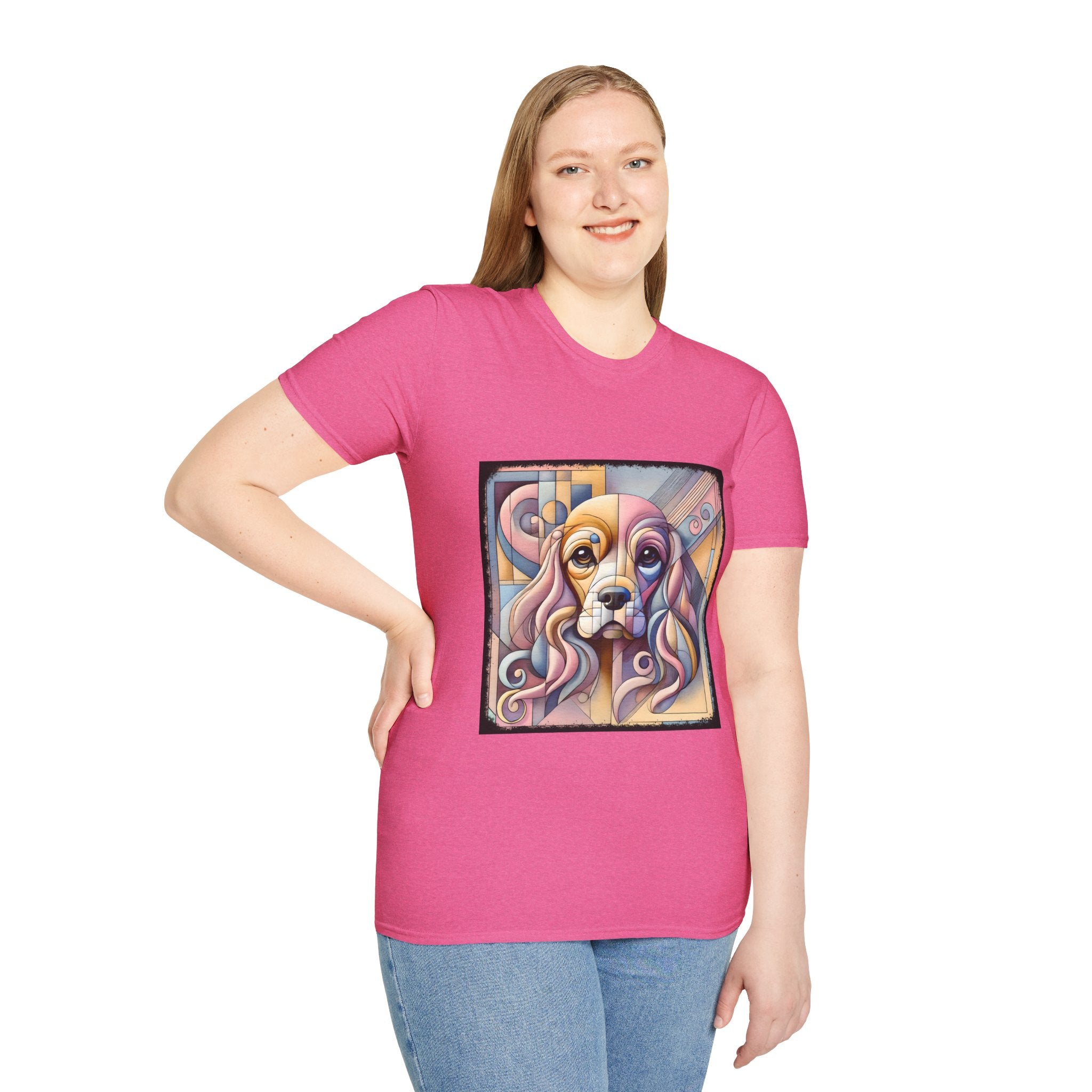 Cocker Spaniel Pastel Geometric | Unisex Dog T-Shirt