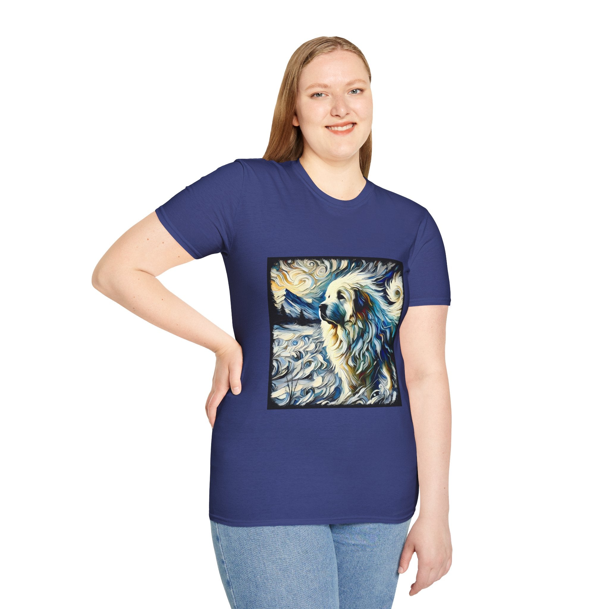 Great Pyrenees Snow Swirl | Unisex Dog T-Shirt
