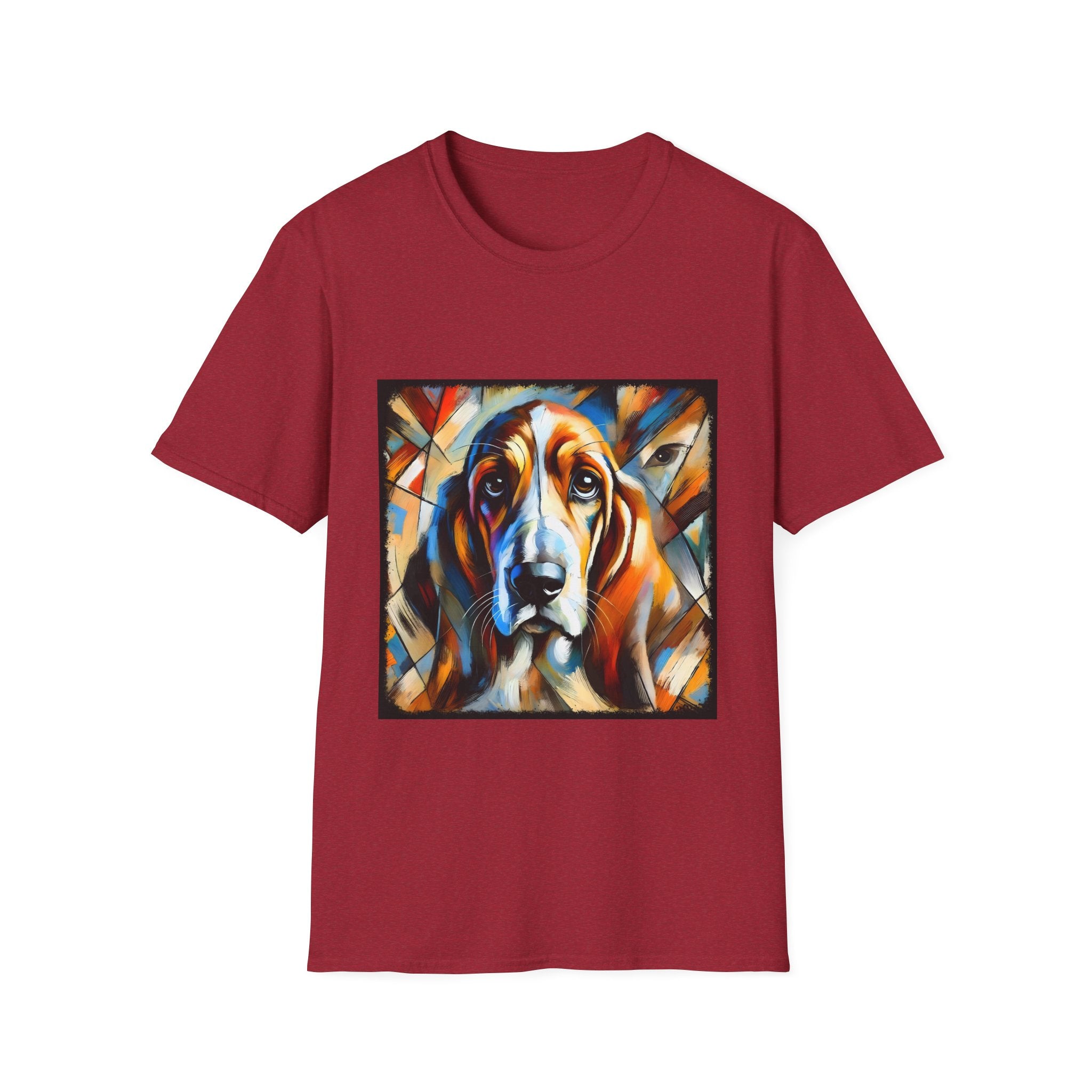 Basset Hound Bold Swirl | Unisex Dog T-Shirt