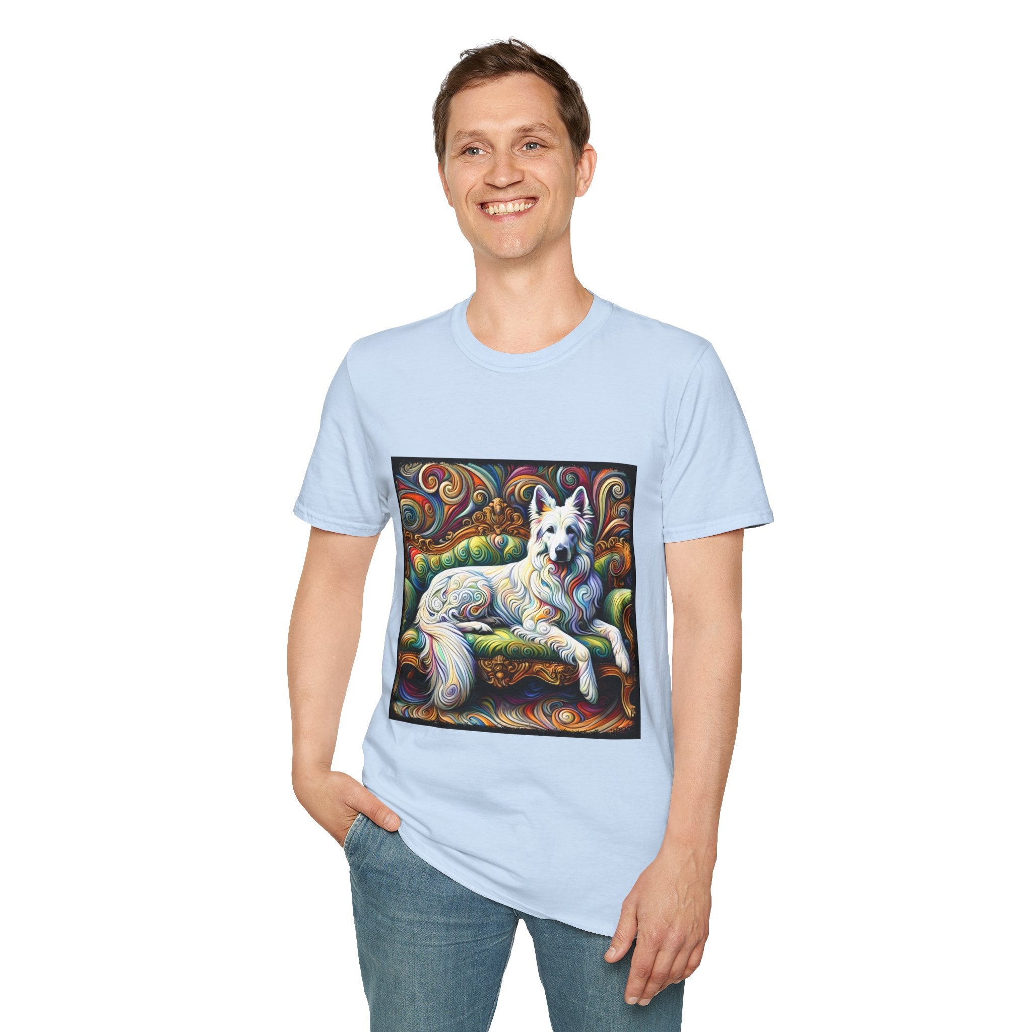 German Shepherd Intense Swirl | Unisex Dog T-Shirt