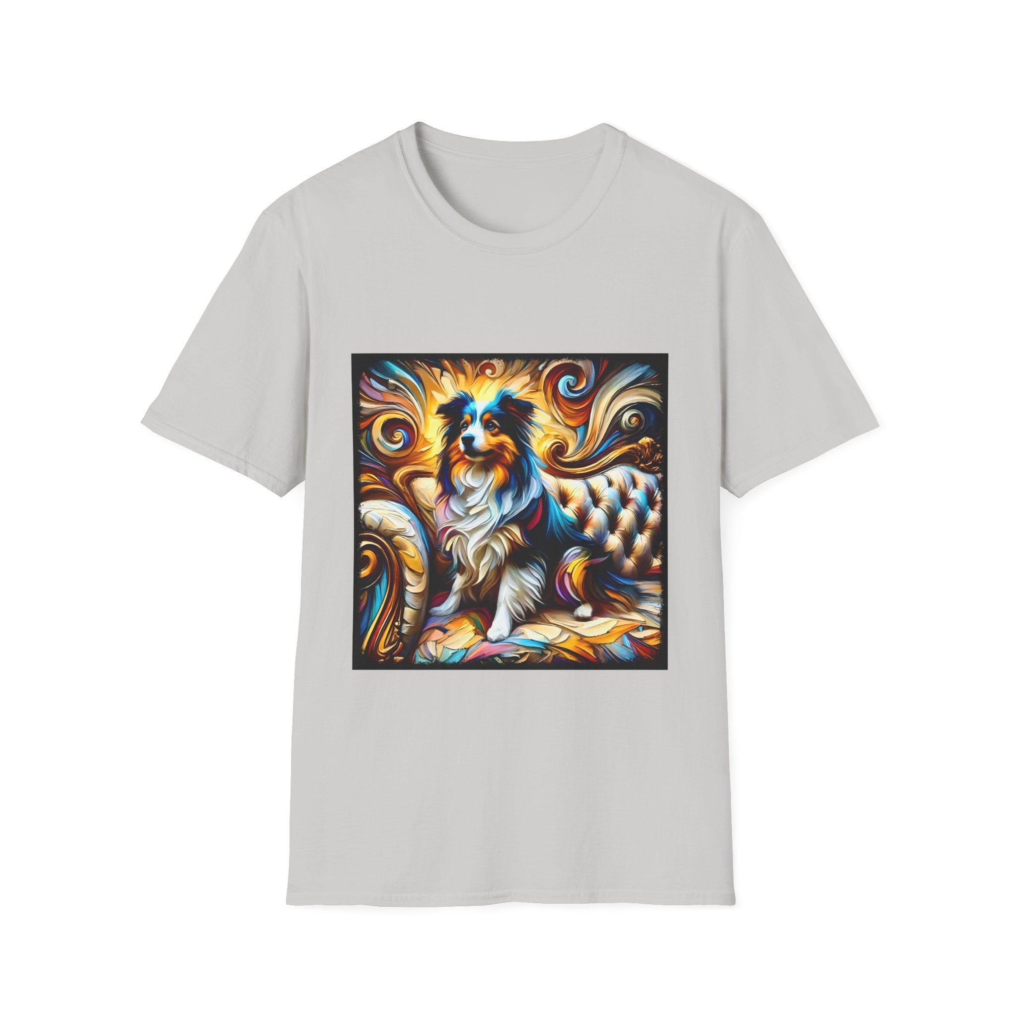 Miniature American Shepherd Sunburst Swirl | Unisex Dog T-Shirt