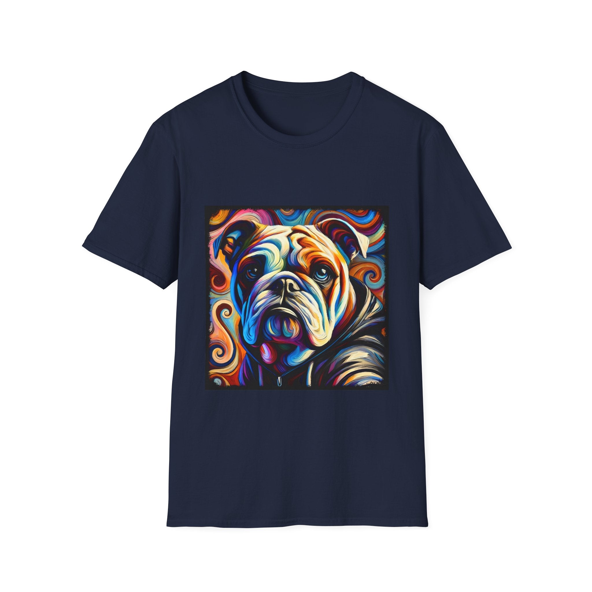 Bulldog Relaxed Swirl | Unisex Dog T-Shirt