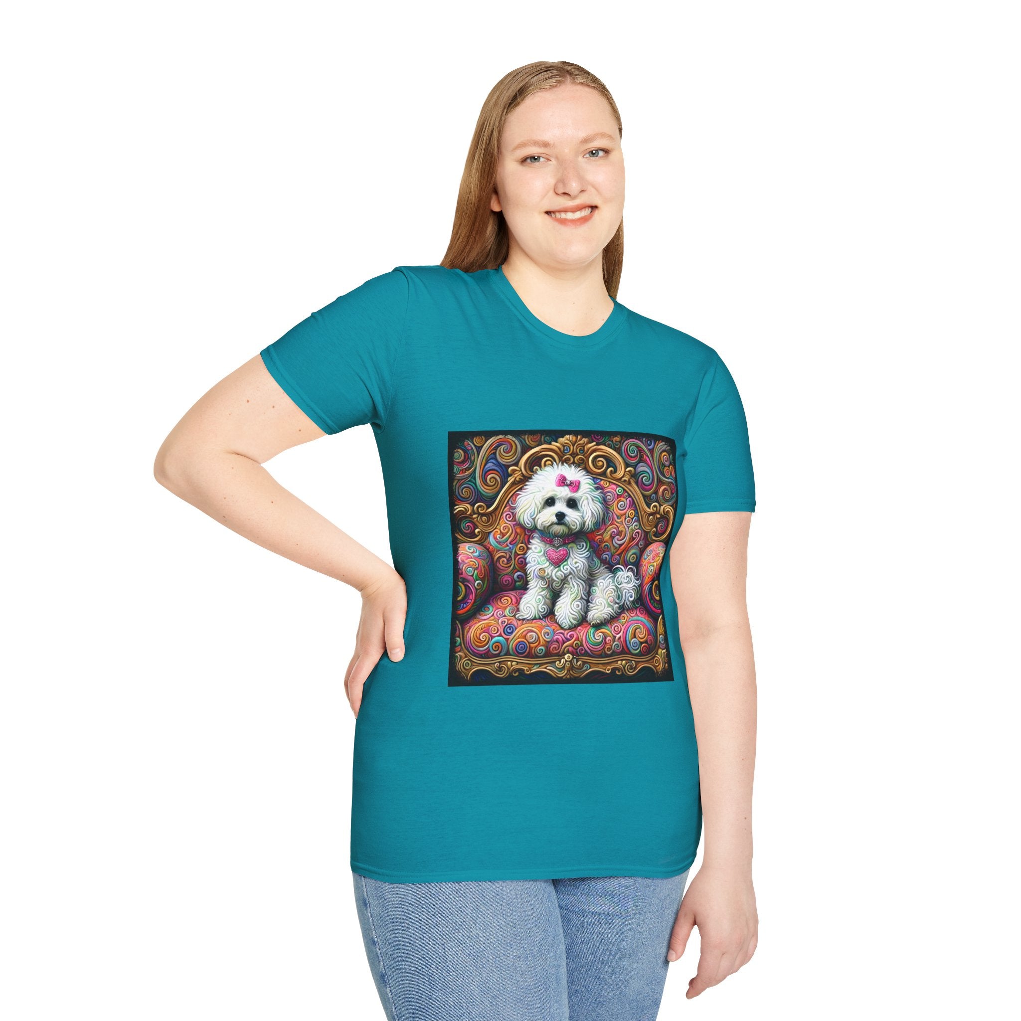 Bichon Frise Love Swirl | Unisex Dog T-Shirt