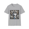 Siberian Husky B&W Bold Eyes | Unisex Dog T-Shirt