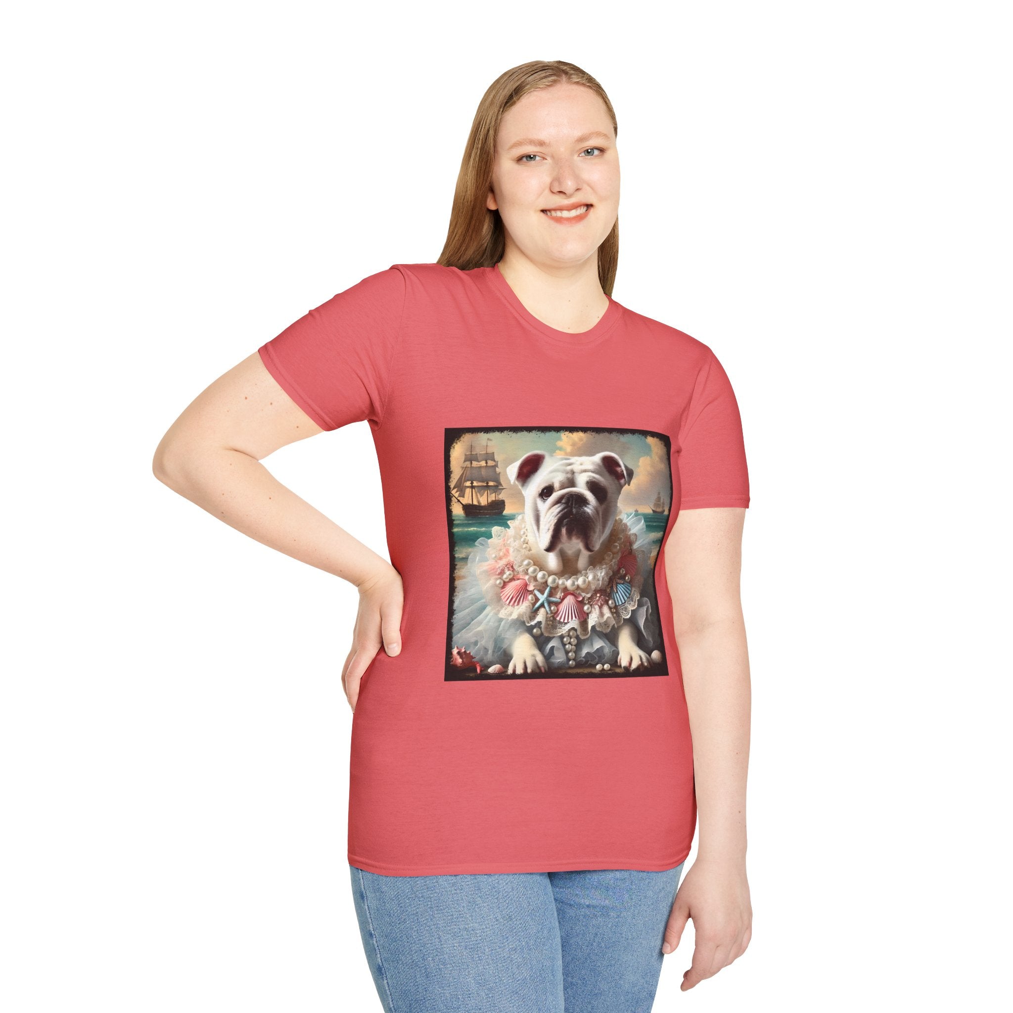 Bulldog Beach Babe | Unisex Dog T-Shirt