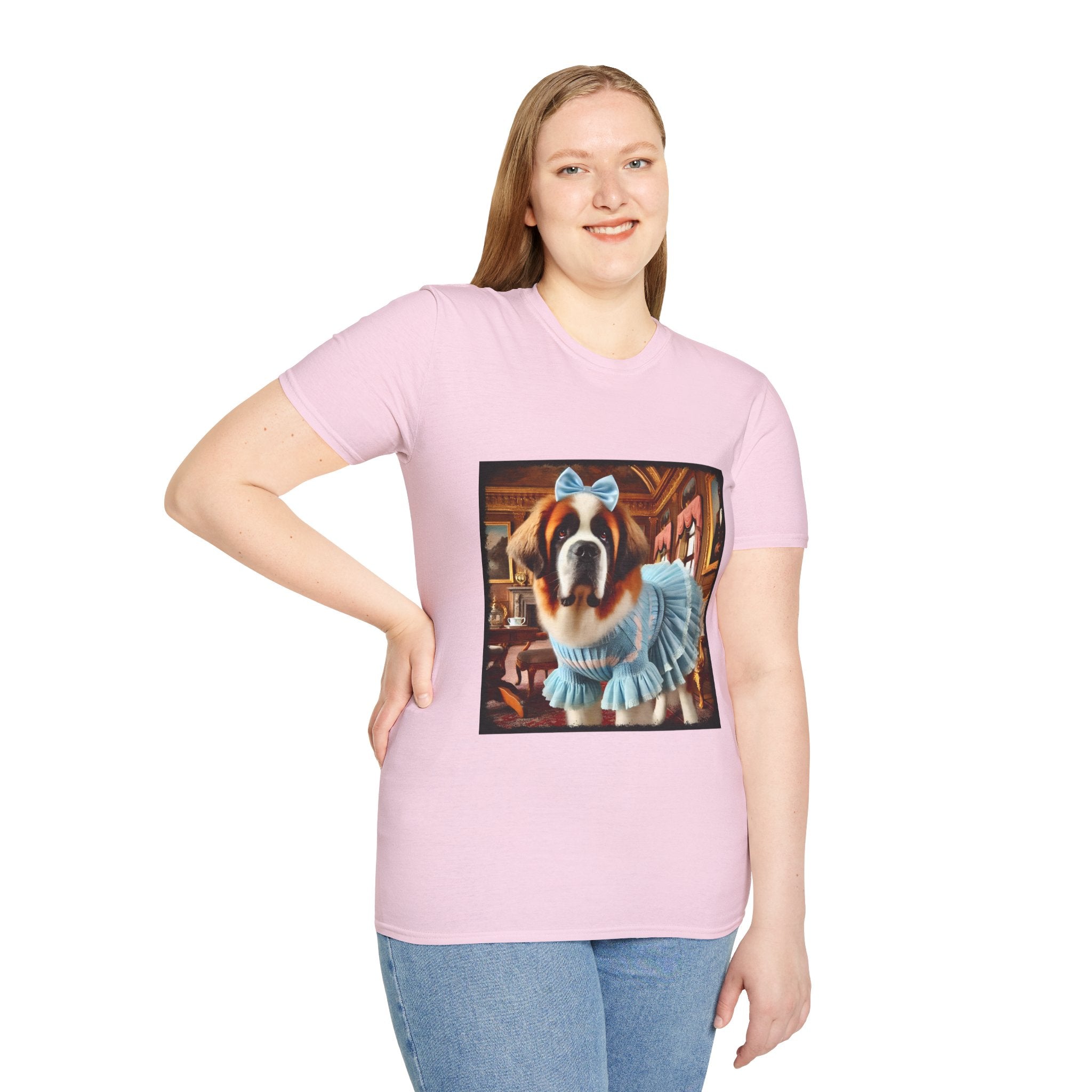 Saint Bernard Posh Pearl | Unisex Dog T-Shirt