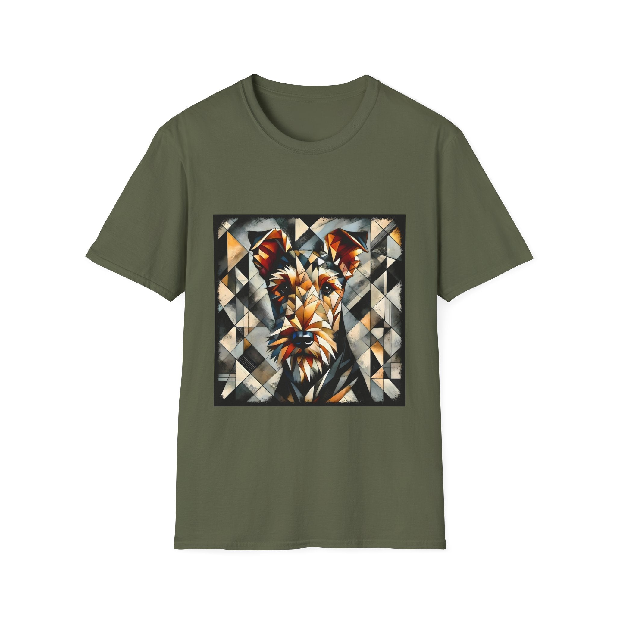 Airedale Terrier Bold Geometric | Unisex Dog T-Shirt