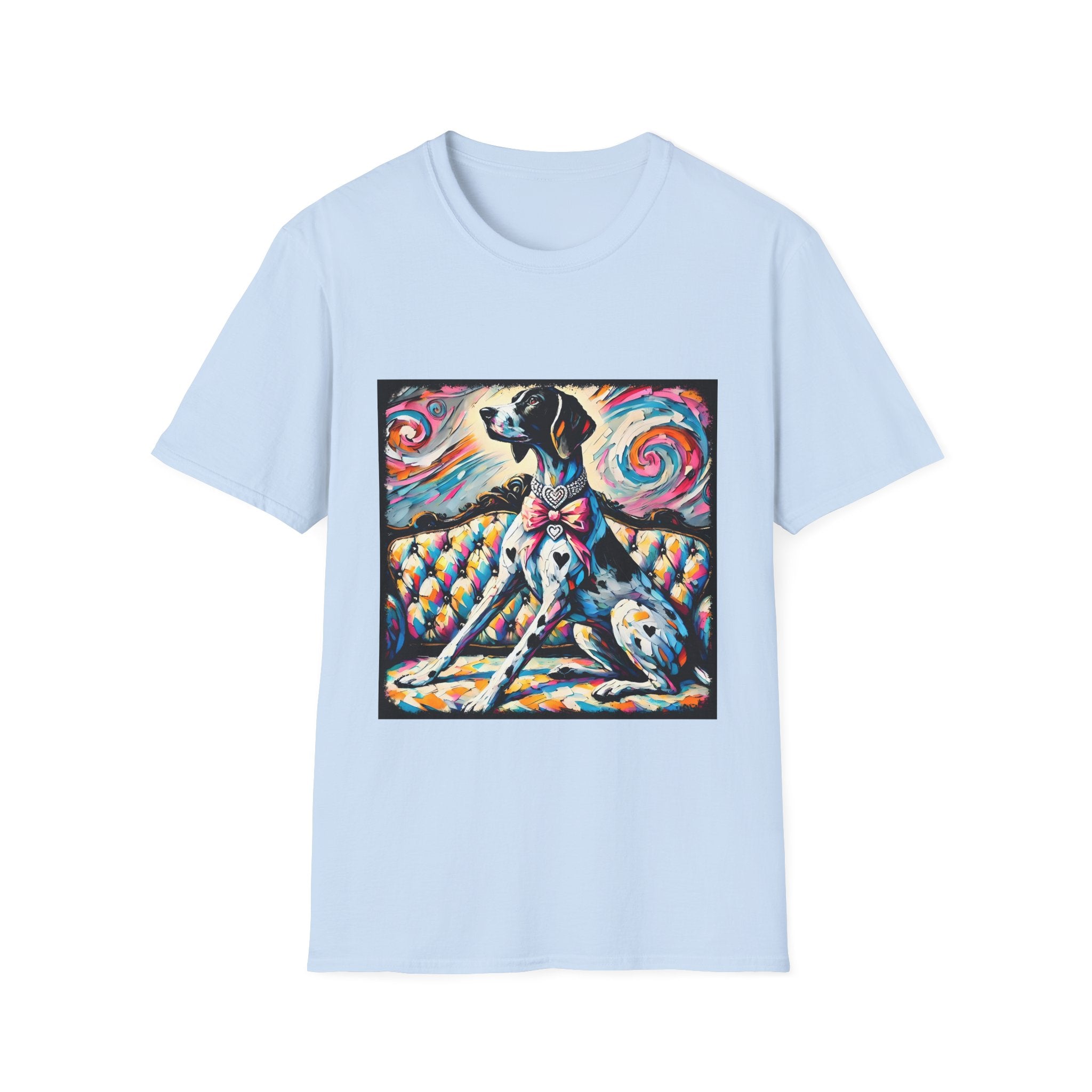 German Shorthaired Pointer Diamond Heart Swirl | Unisex Dog T-Shirt