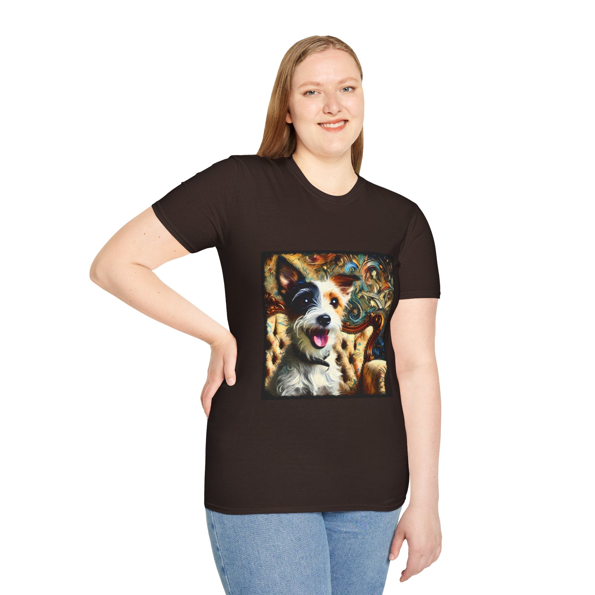 Jack Russell Terrier Blissful Swirl | Unisex Softstyle T-Shirt