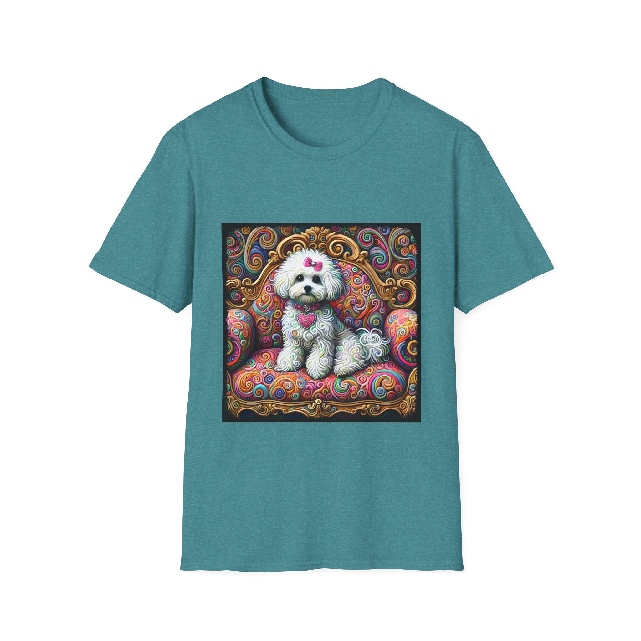 Bichon Frise Love Swirl | Unisex Dog T-Shirt