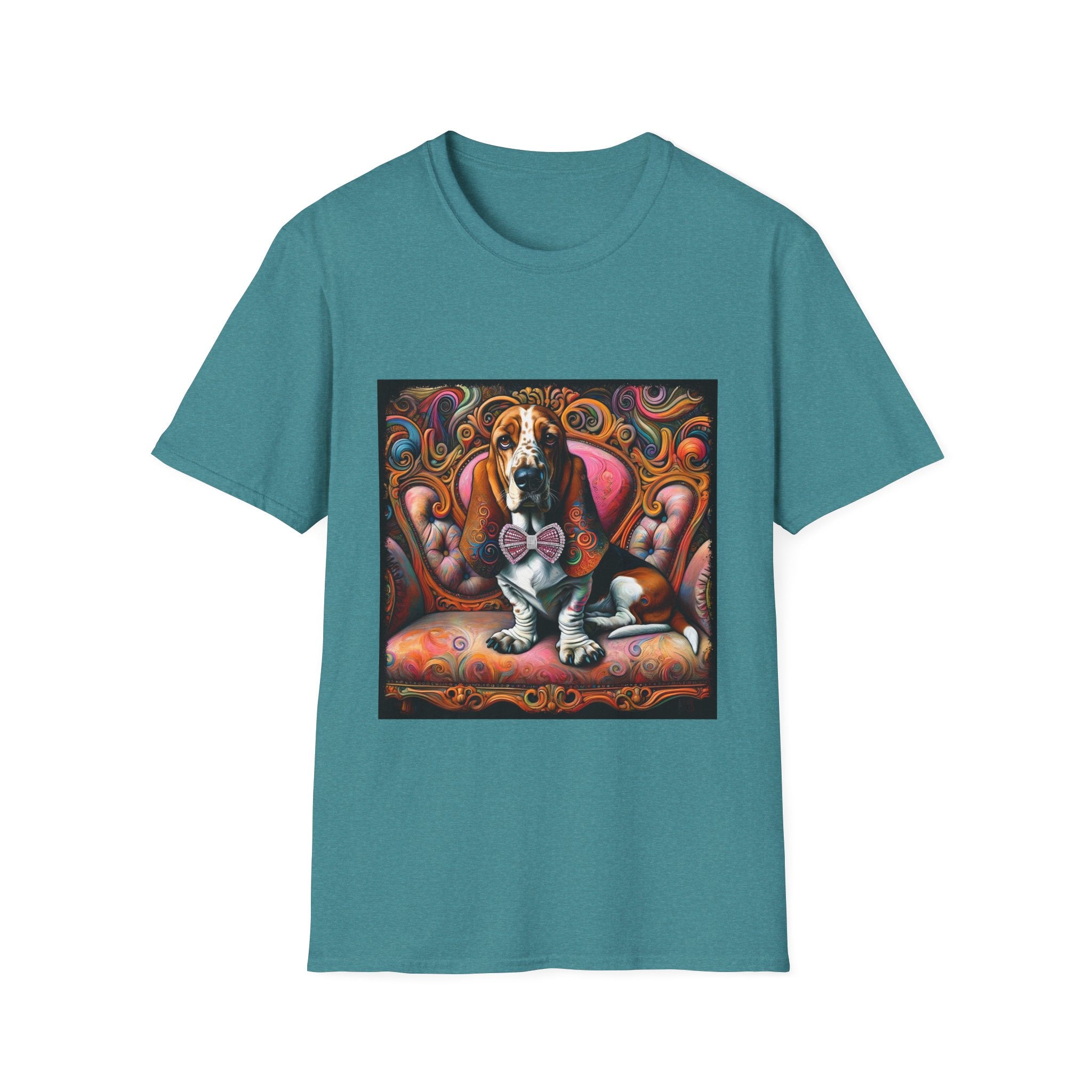 Basset Hound Vivid Swirl | Unisex Dog T-Shirt