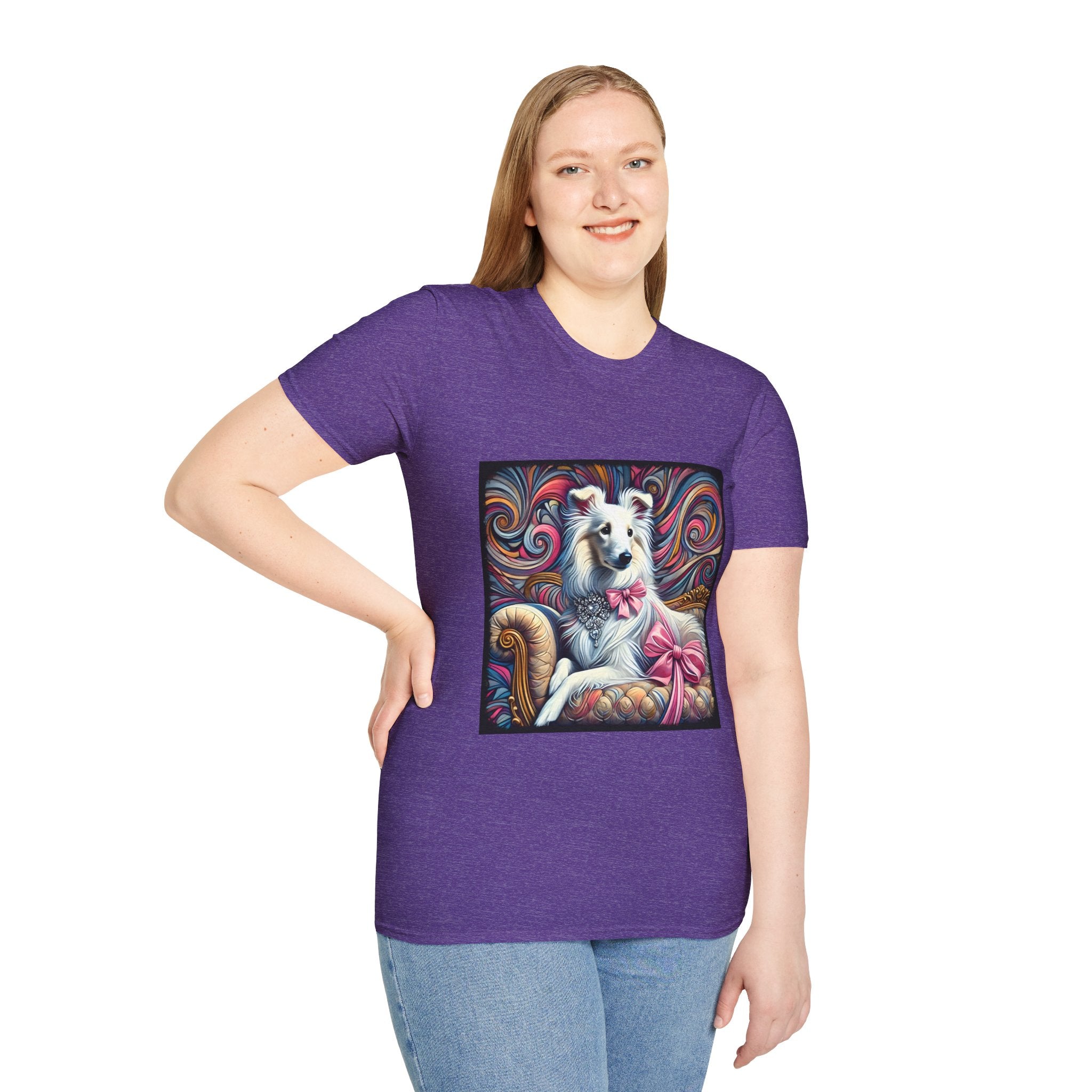 Collie Pink Princess Swirl | Unisex Dog T-Shirt