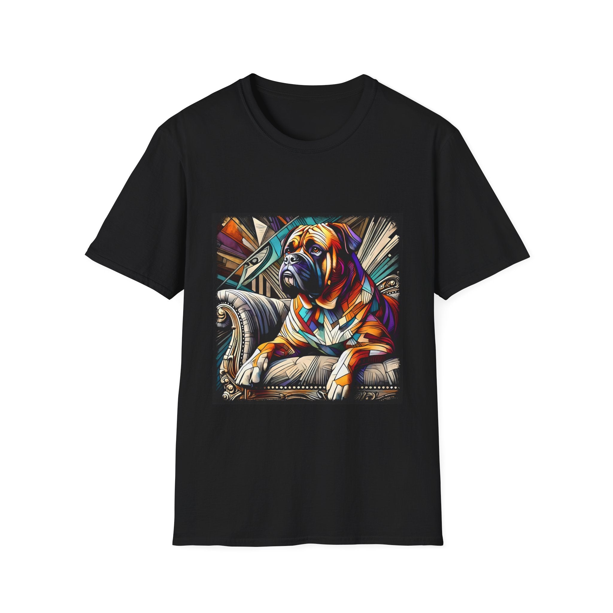 Bullmastiff Vivid Geometric | Unisex Dog T-Shirt
