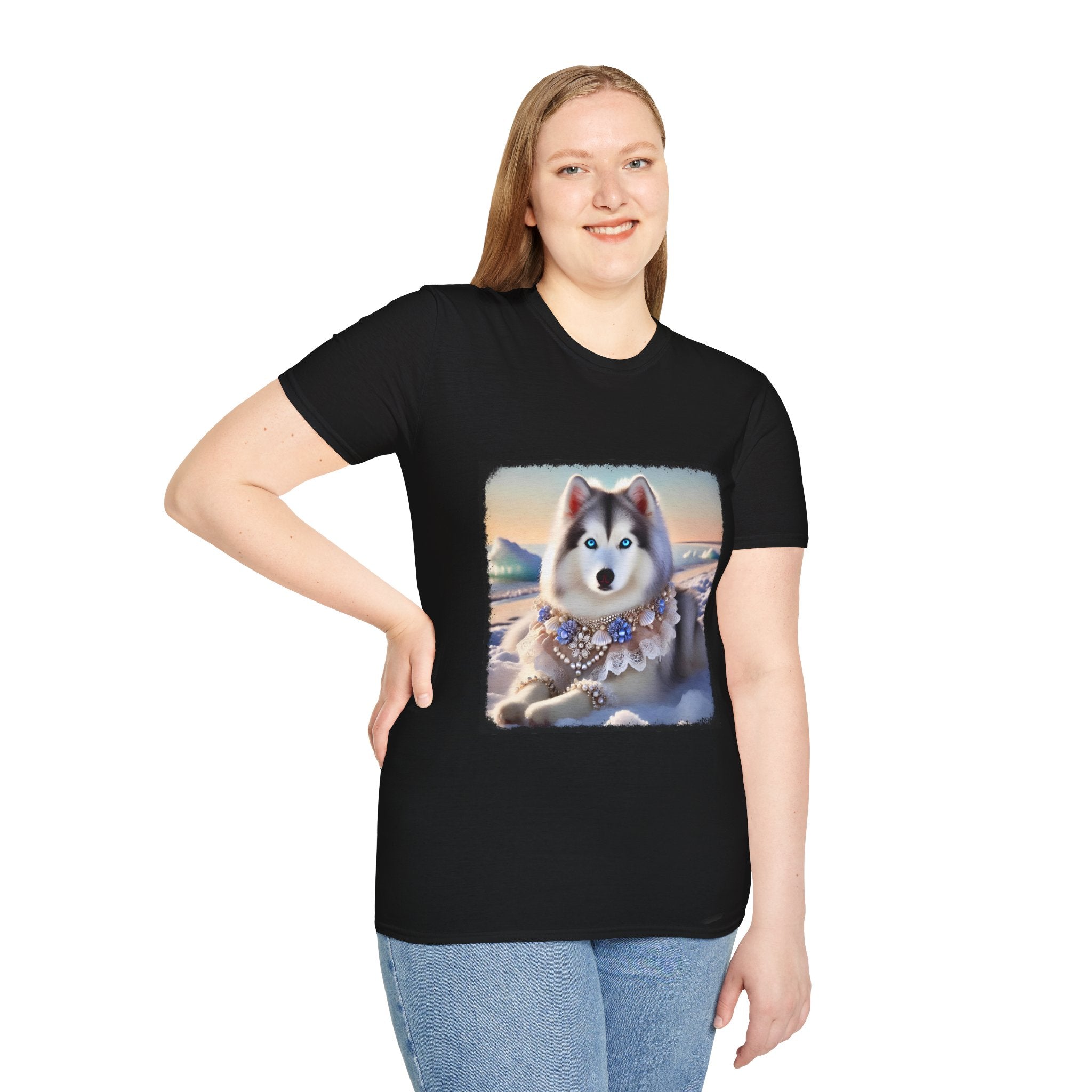 Siberian Husky Snow Princess | Unisex Dog T-Shirt