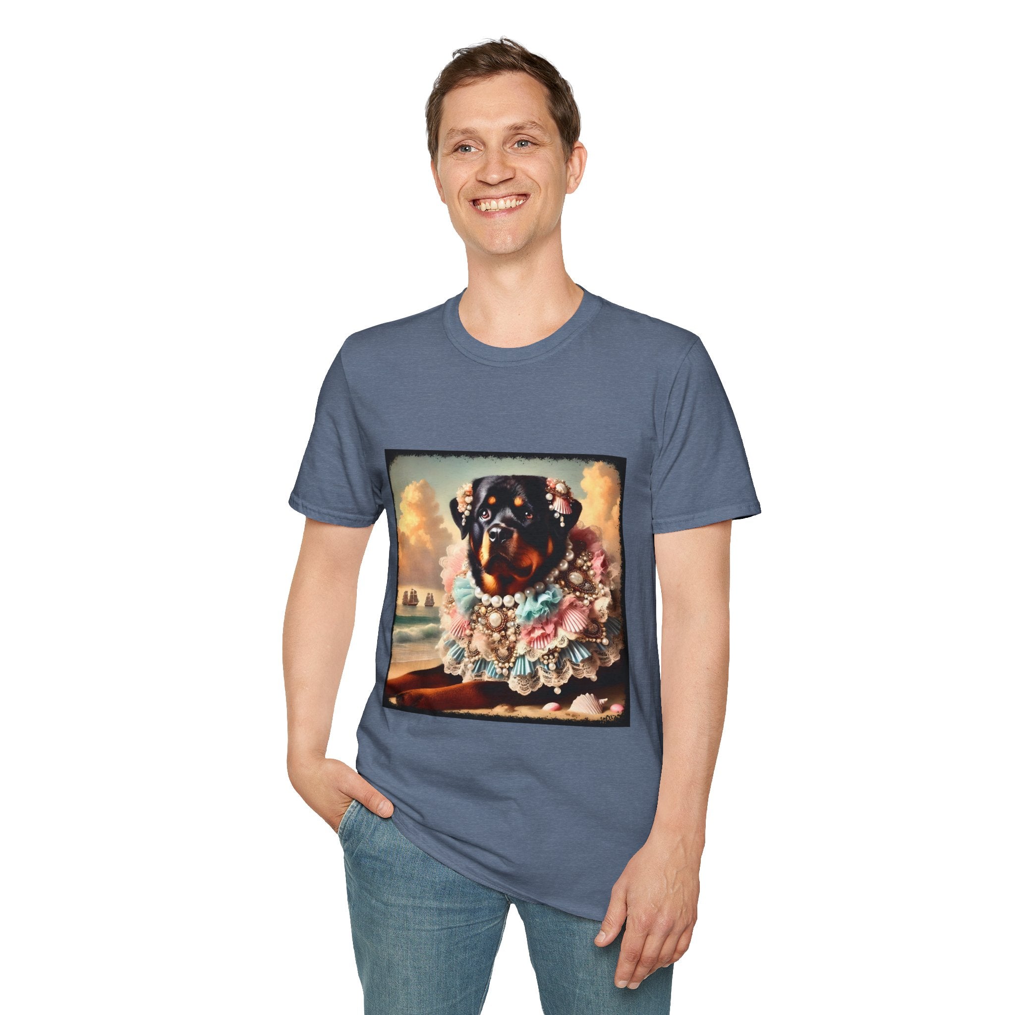 Rottweiler Beach Beauty | Unisex Dog T-Shirt