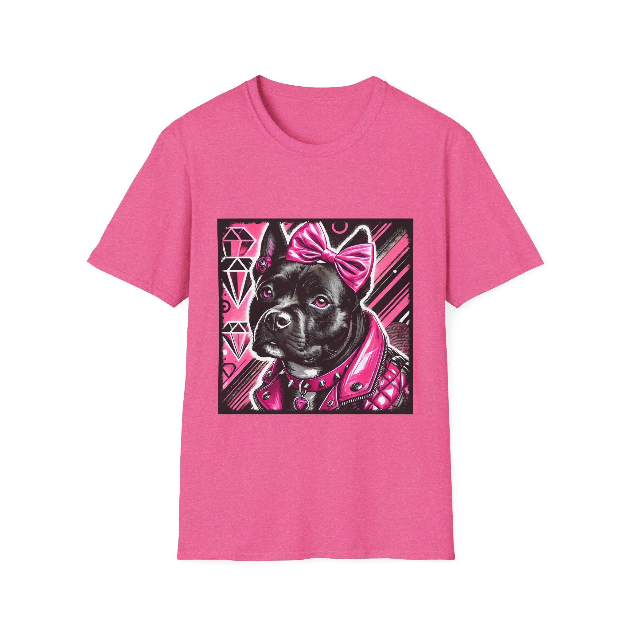 American Pit Bull Terrier Pink Princess Bold  | Unisex Dog T-Shirt