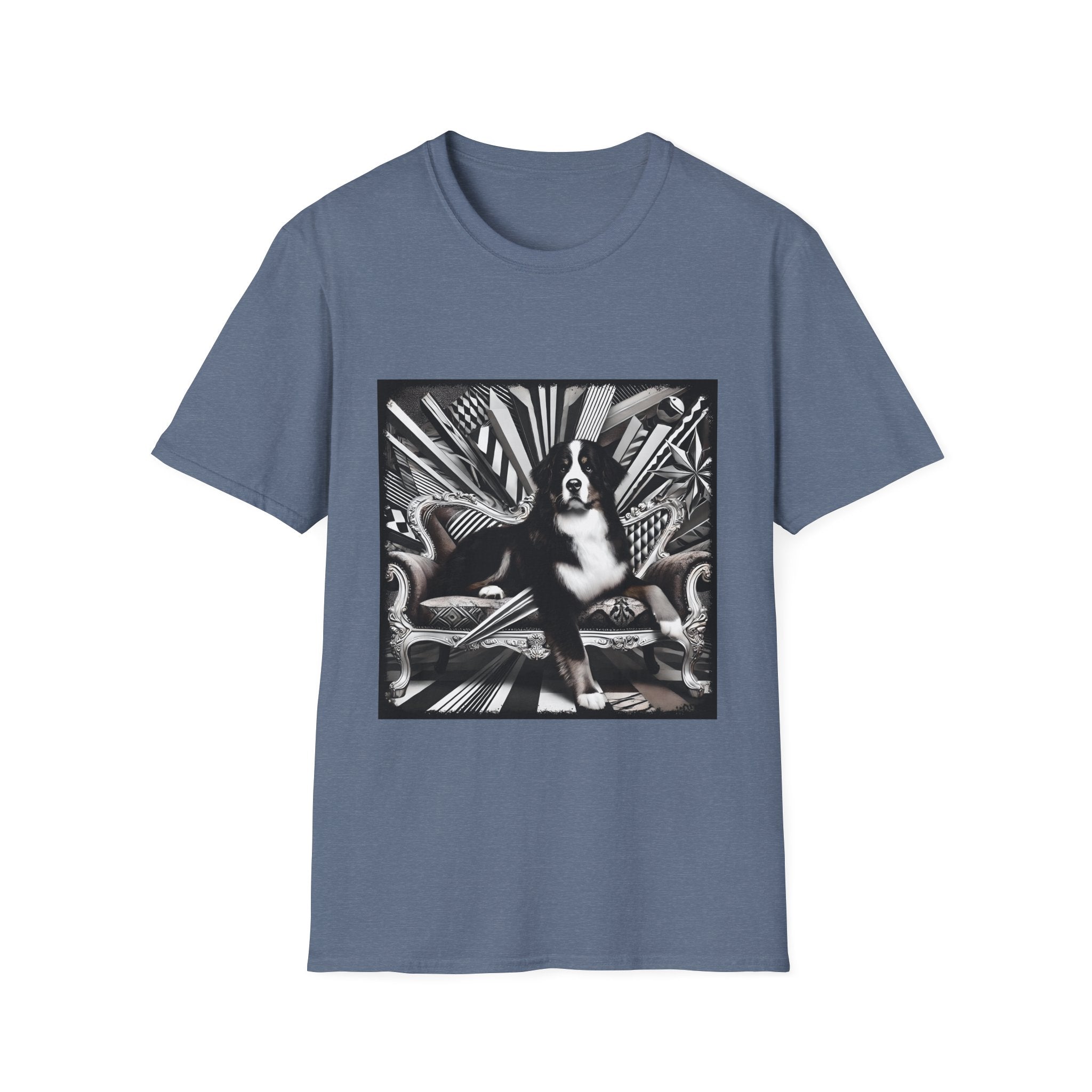 Bernese Mountain Dog B&W Bold | Unisex Dog T-Shirt