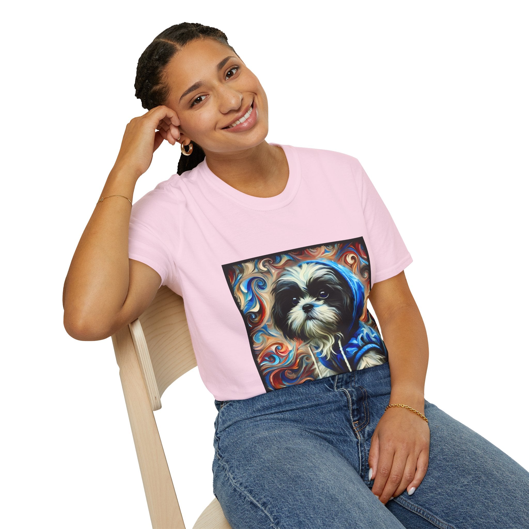 Shih Tzu Street Swirl | Unisex Dog T-Shirt