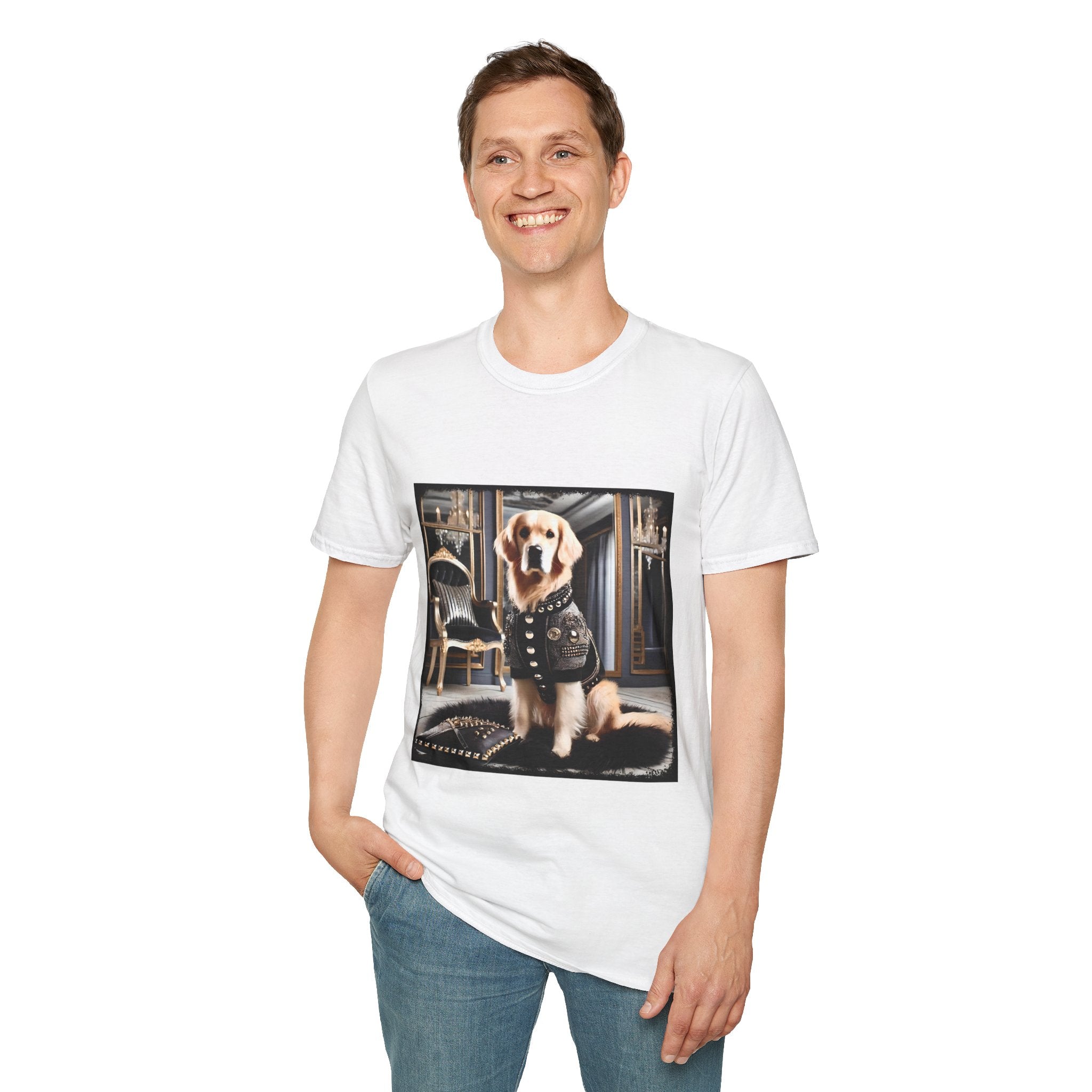 Golden Retriever Edge Icon | Unisex Dog T-Shirt