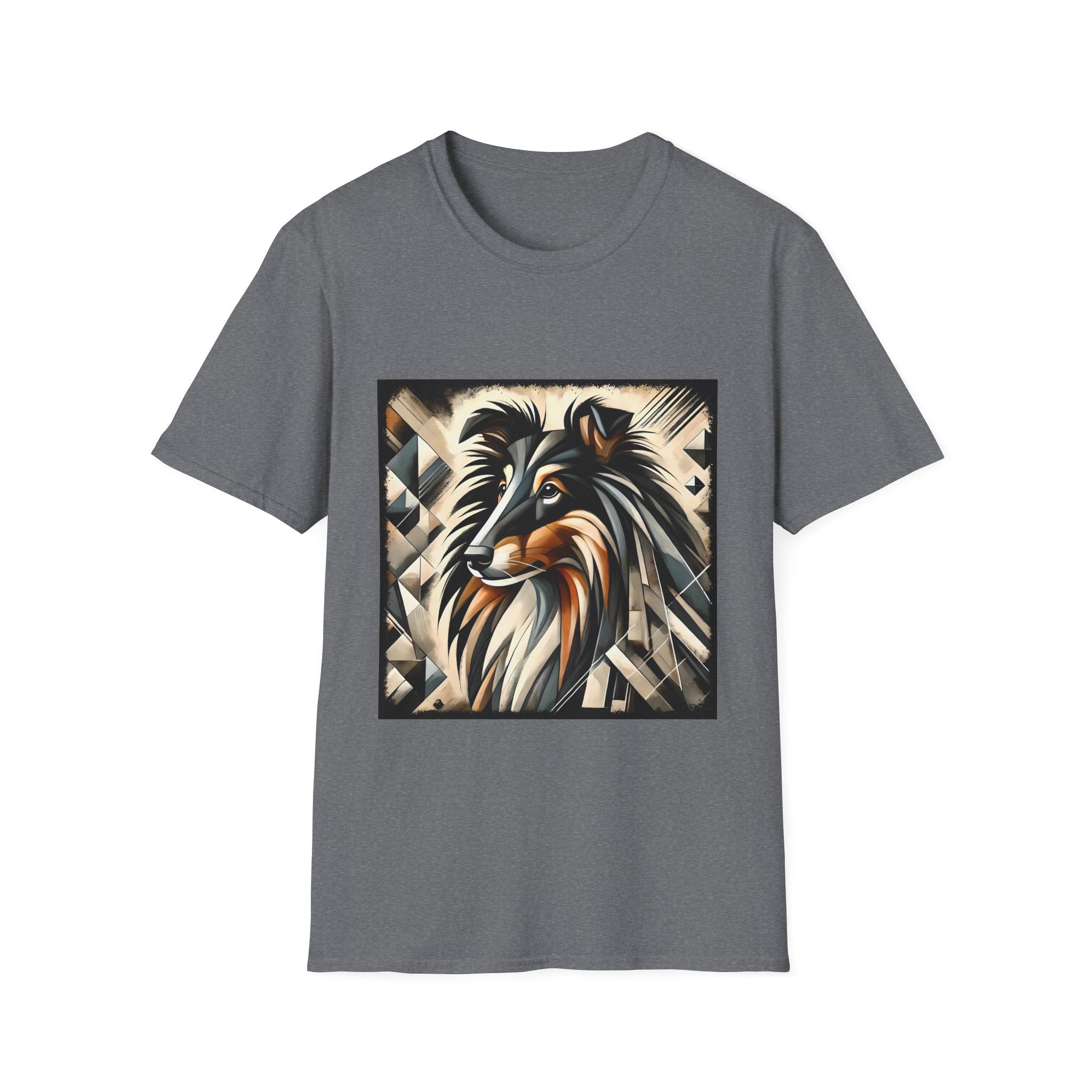 Collie Bold Geometric | Unisex Dog T-Shirt